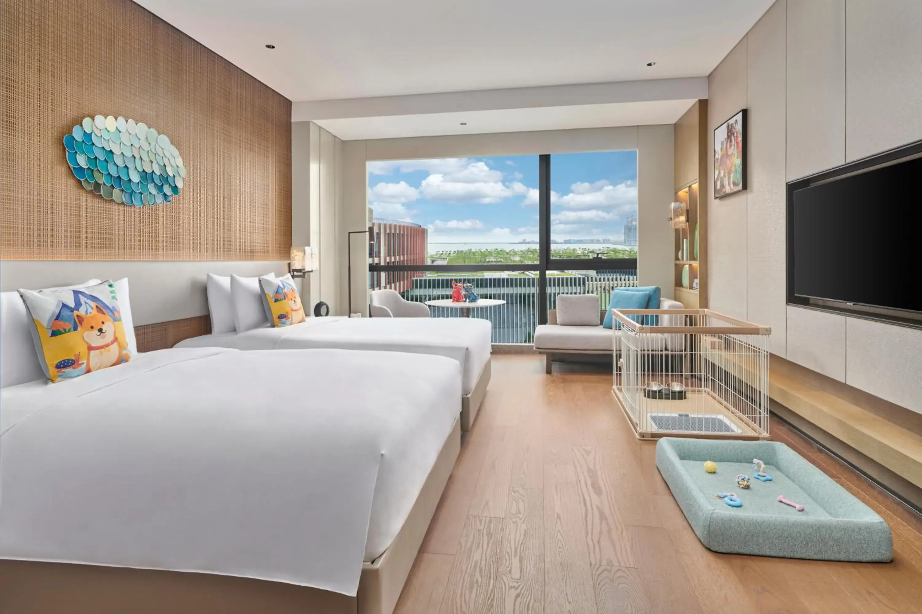 Dog-friendly Garden View Twin in Artyzen Lingang Shanghai Dog-friendly Garden View Twin in Artyzen Lingang Shanghai