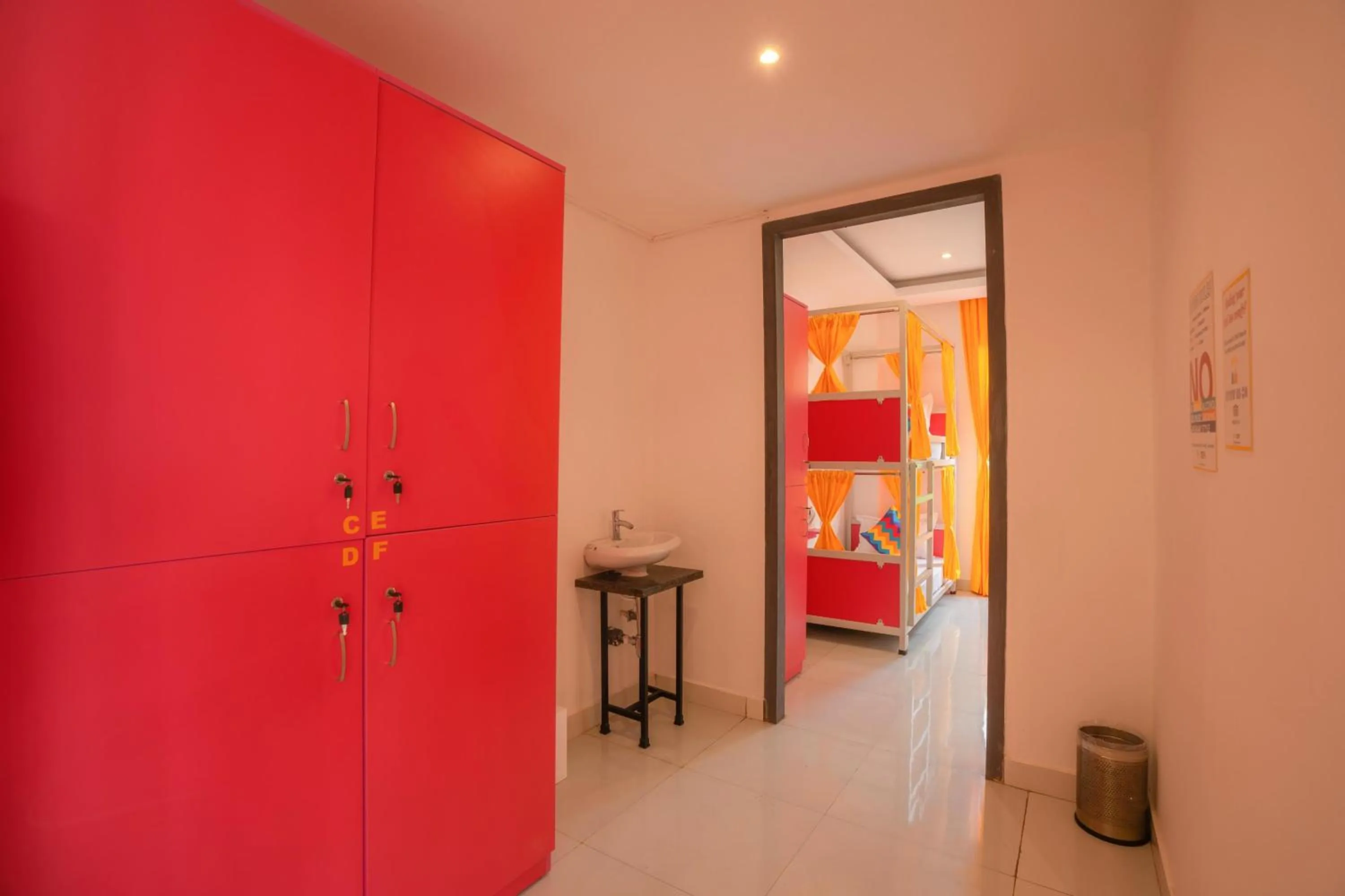 Bed in goSTOPS Goa, Baga