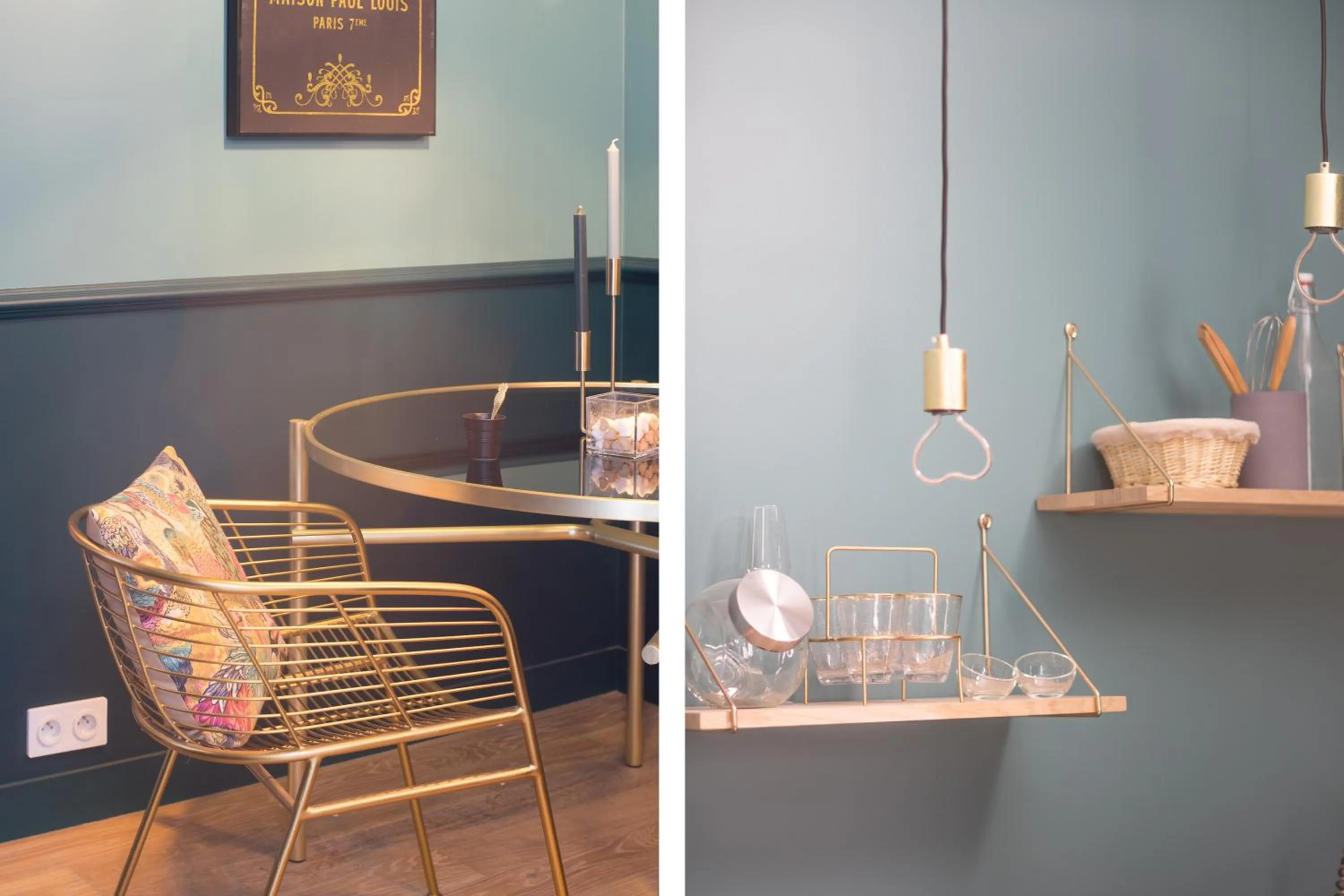 Dining area in The Charming Trocadero Eiffel Tower