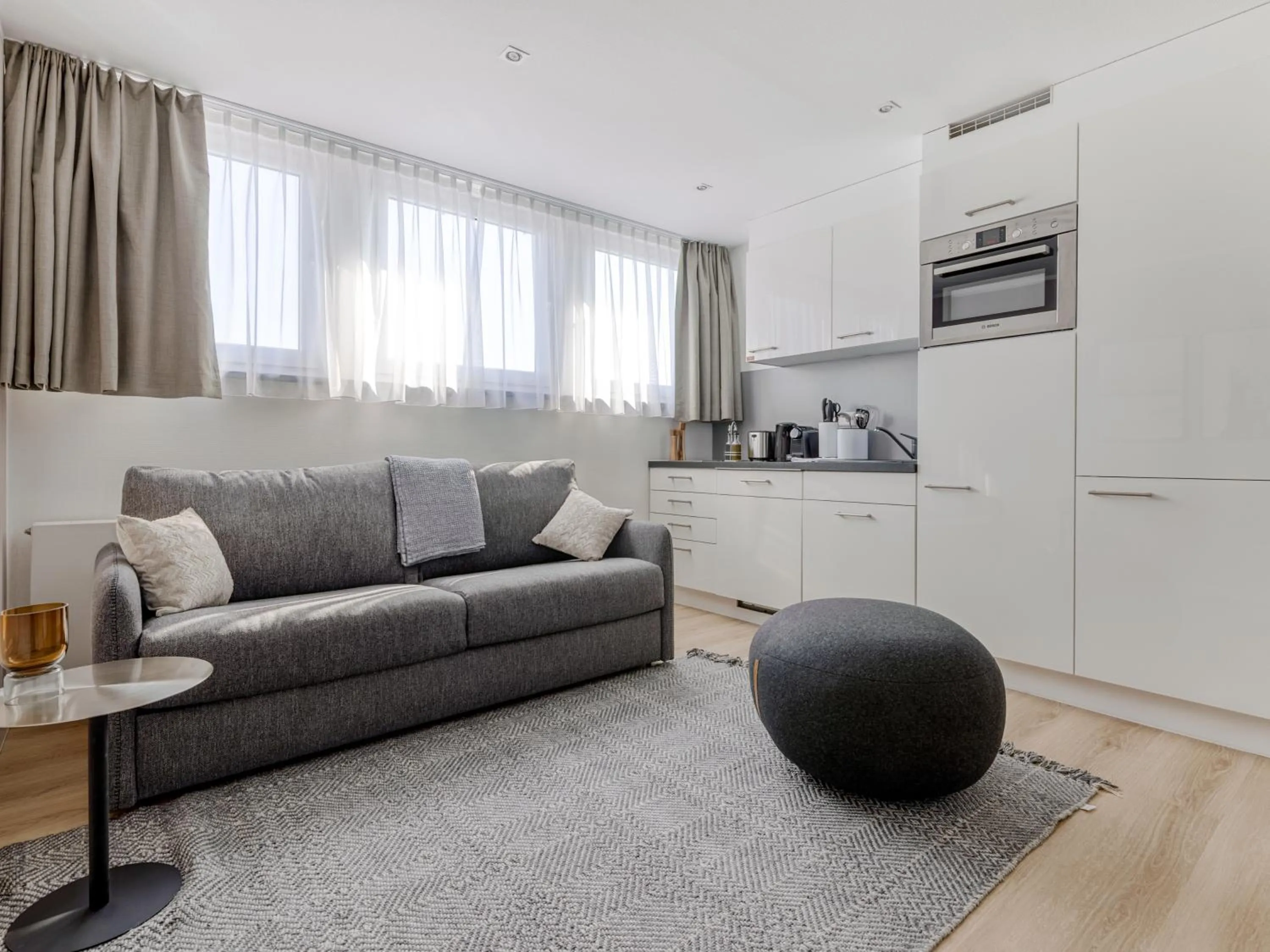 Kitchen or kitchenette in Limehome Aalen Reichsstädter Str