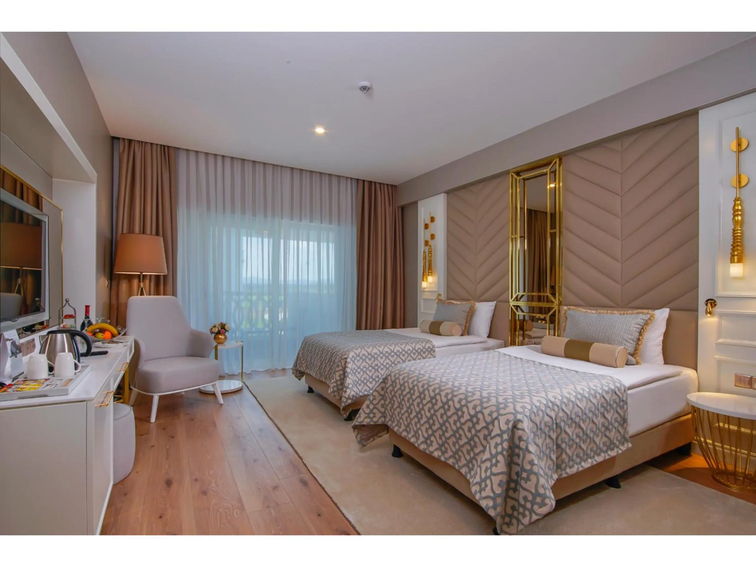 Photo of the whole room, Bed in Limak Cyprus Deluxe Hotel