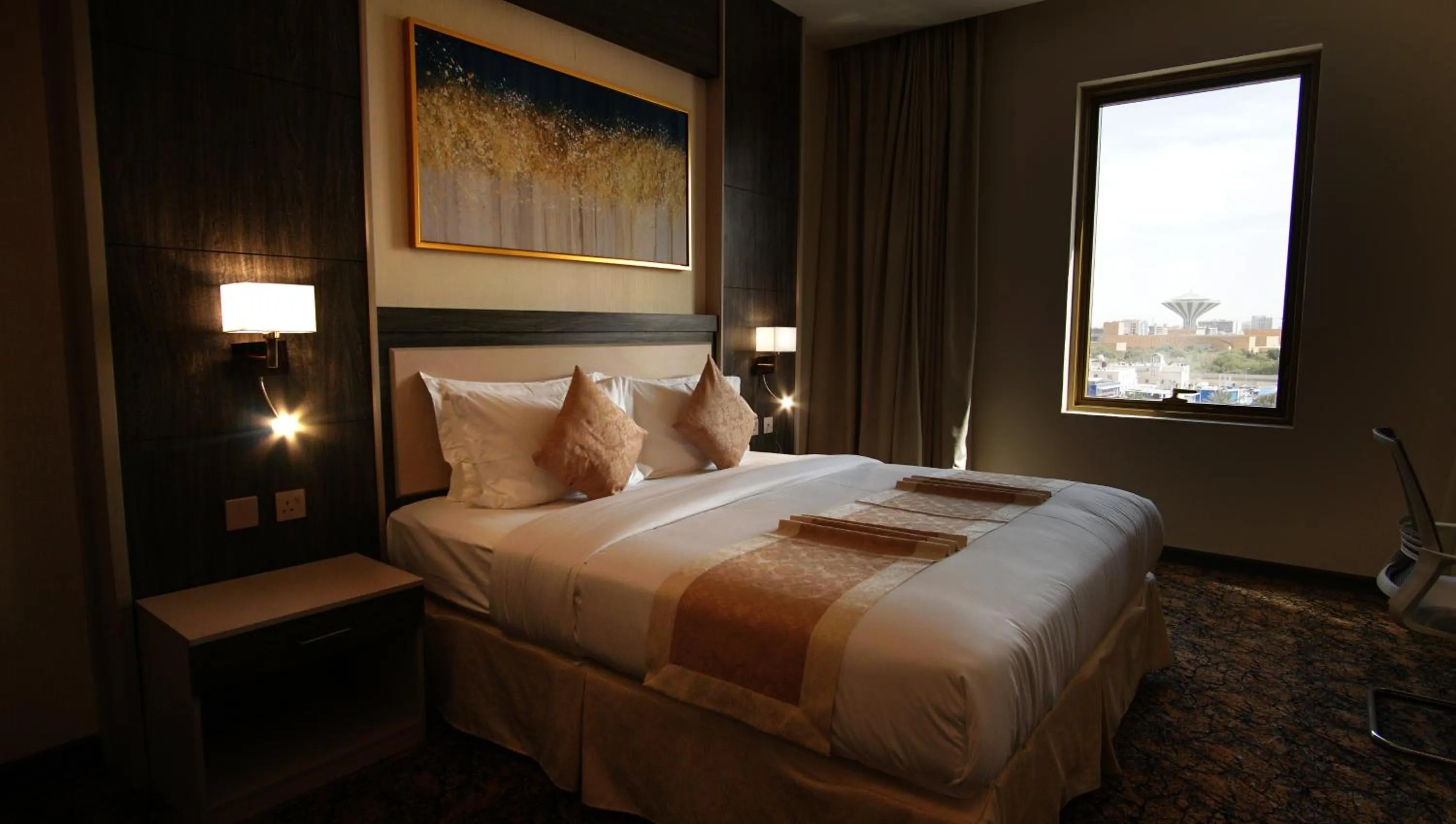 Bed in Hayat Al Riyadh Washam Hotel