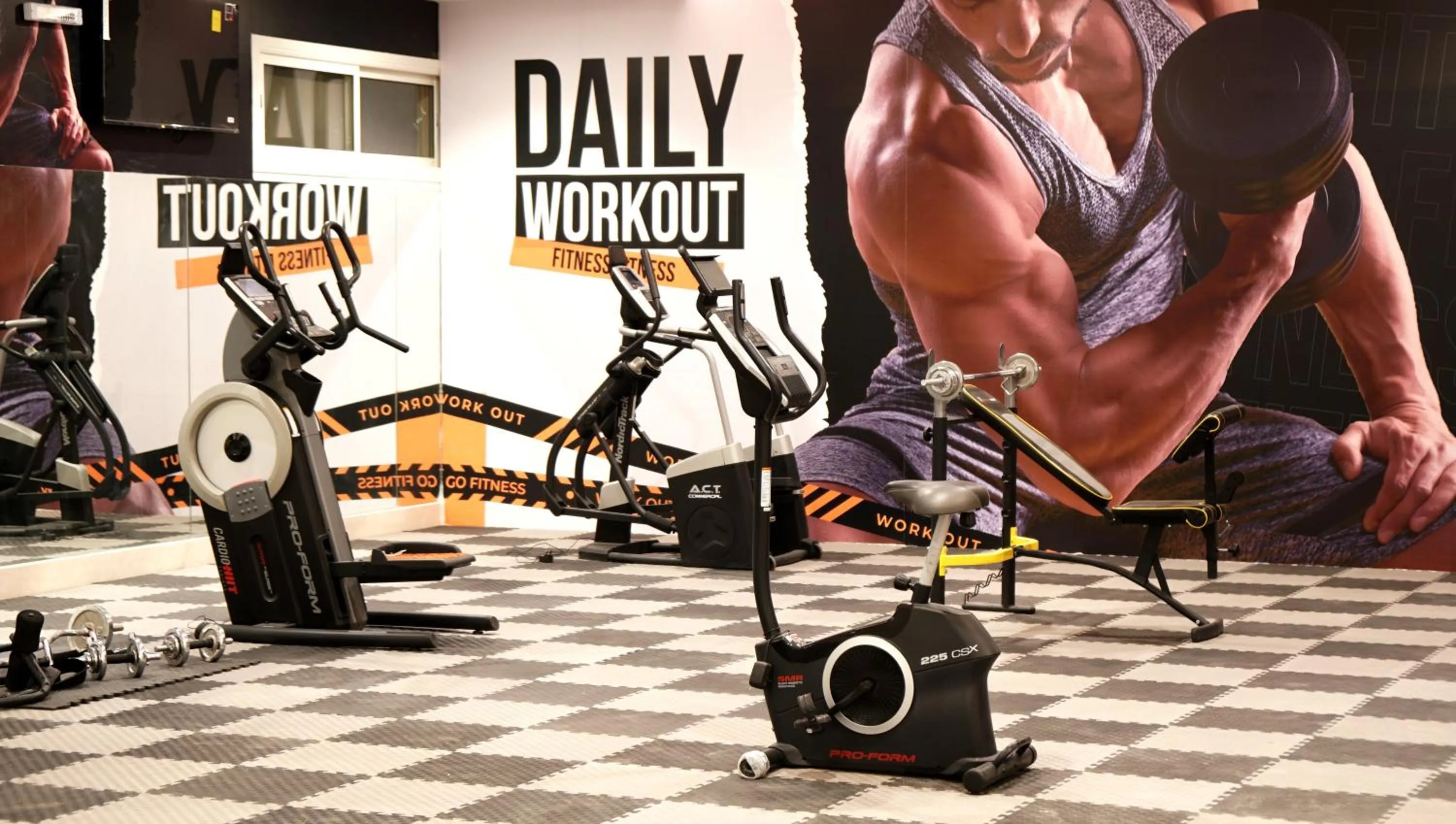 Fitness centre/facilities in Hayat Al Riyadh Washam Hotel