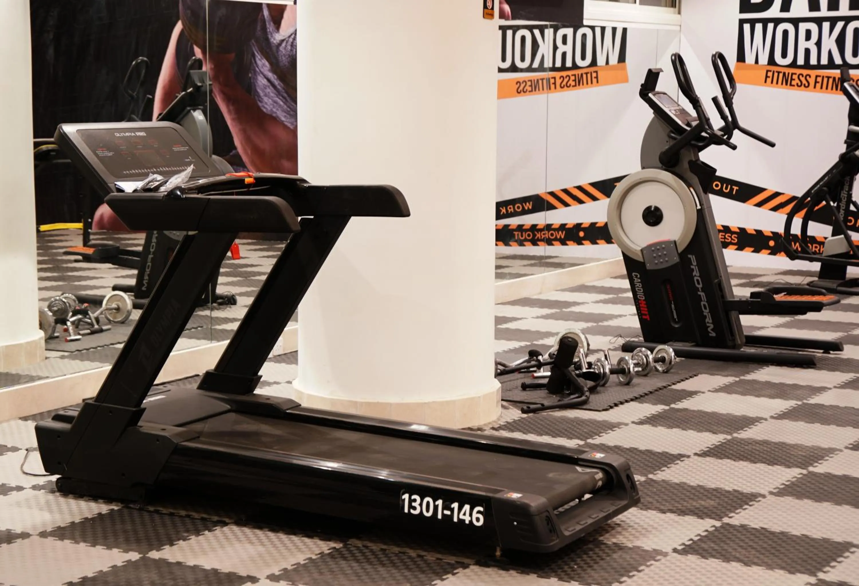 Fitness centre/facilities in Hayat Al Riyadh Washam Hotel