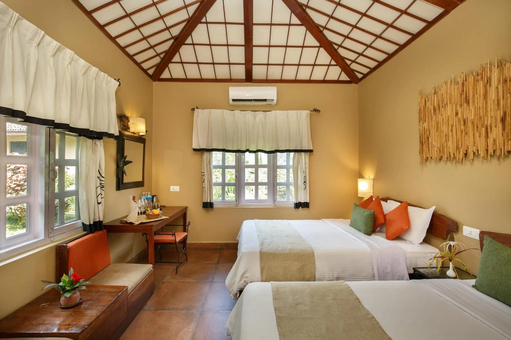 Bedroom, Bed in Green Mansions Jungle Resort