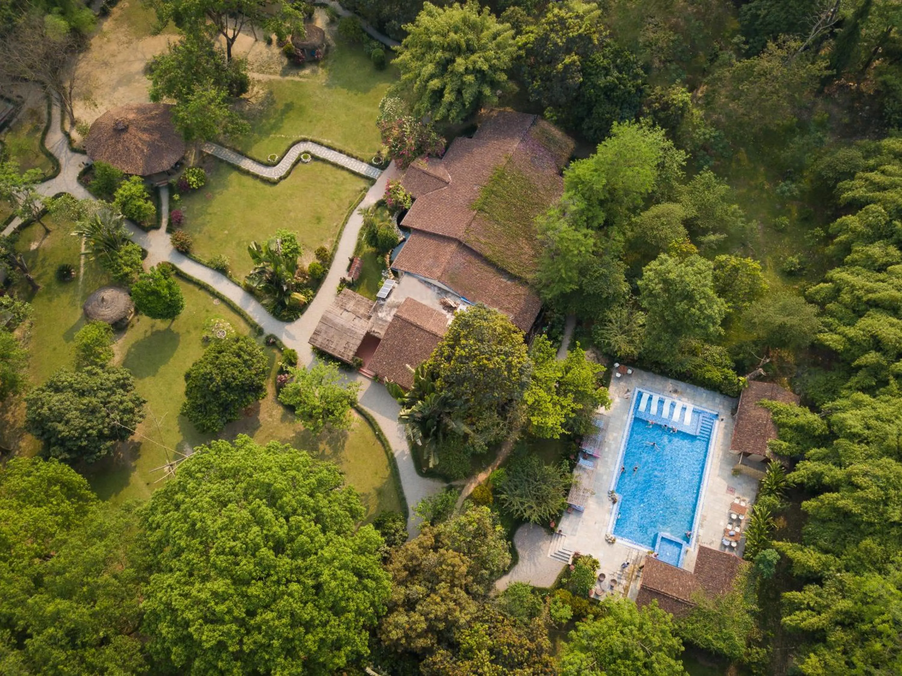 Property building in Green Mansions Jungle Resort