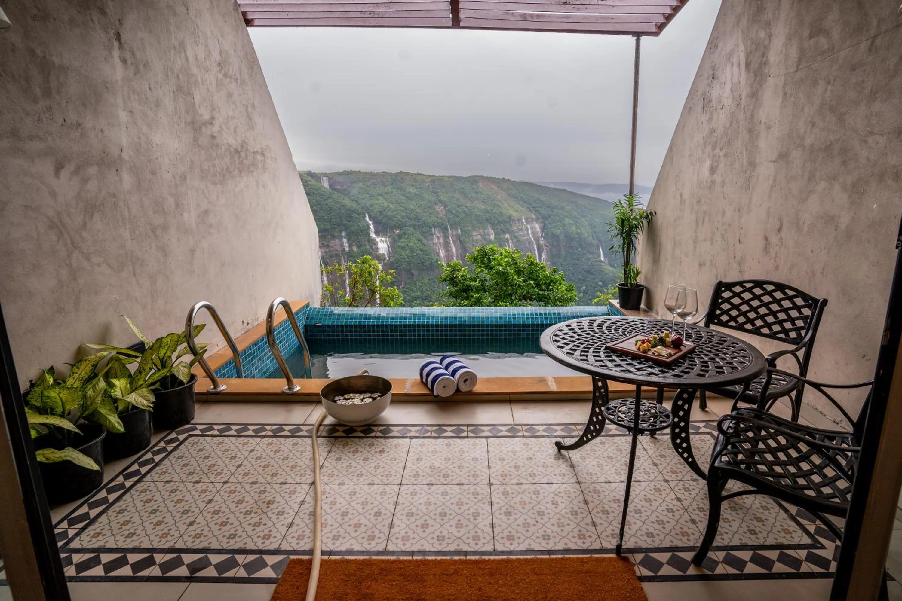 Pool view in Polo Cherrapunjee Resort