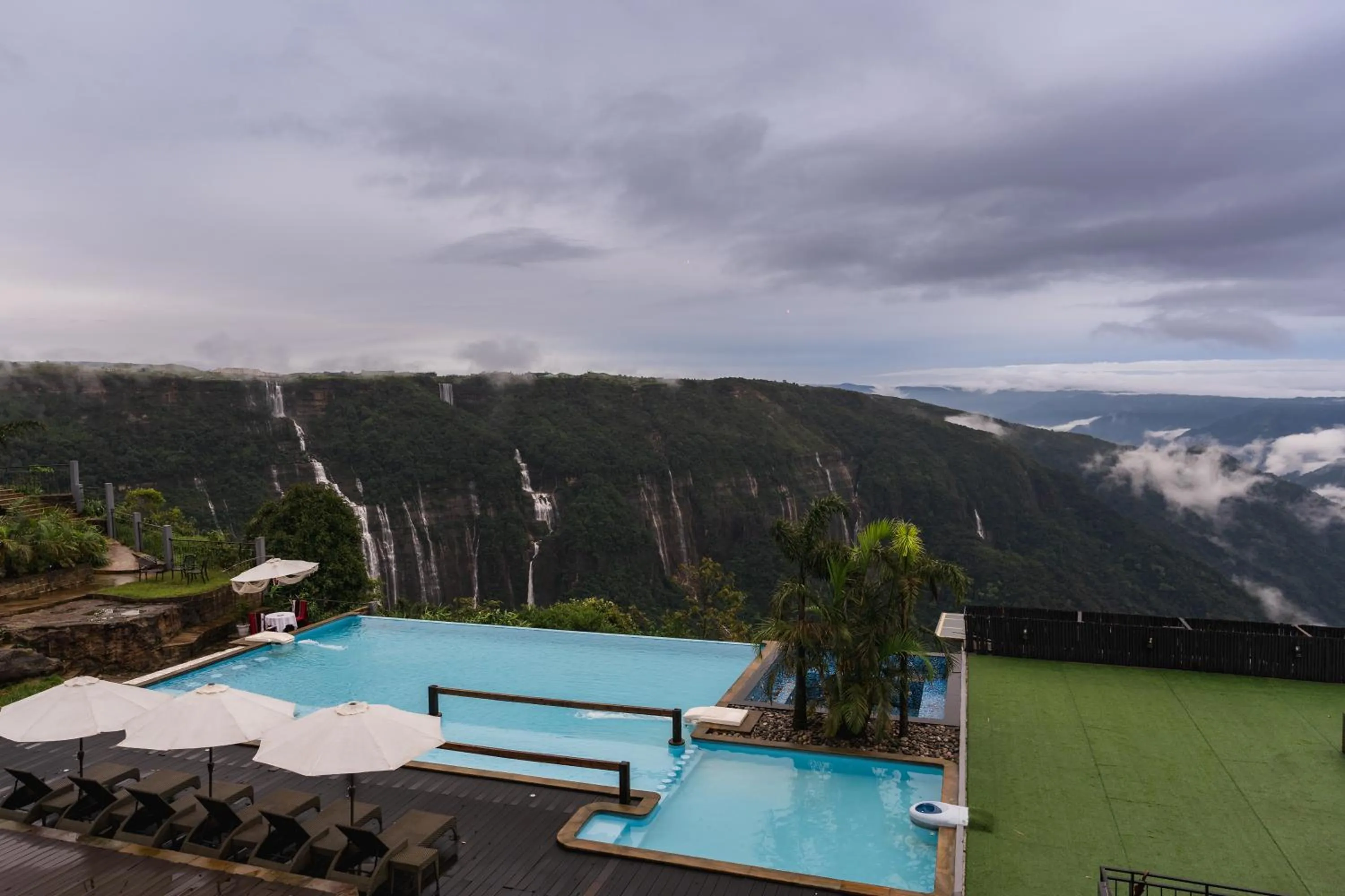 Swimming pool in Polo Cherrapunjee Resort