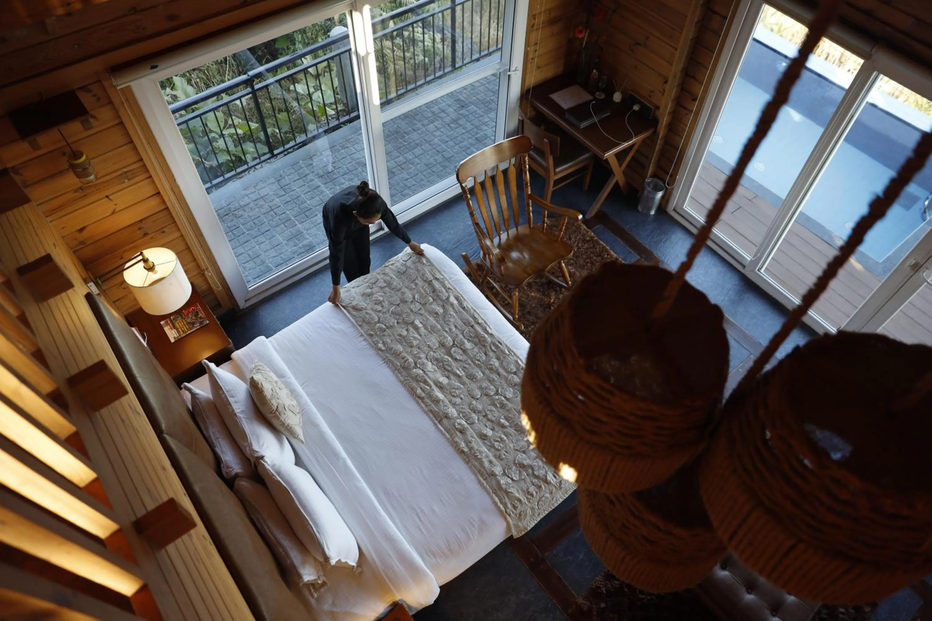 Bed in Polo Cherrapunjee Resort