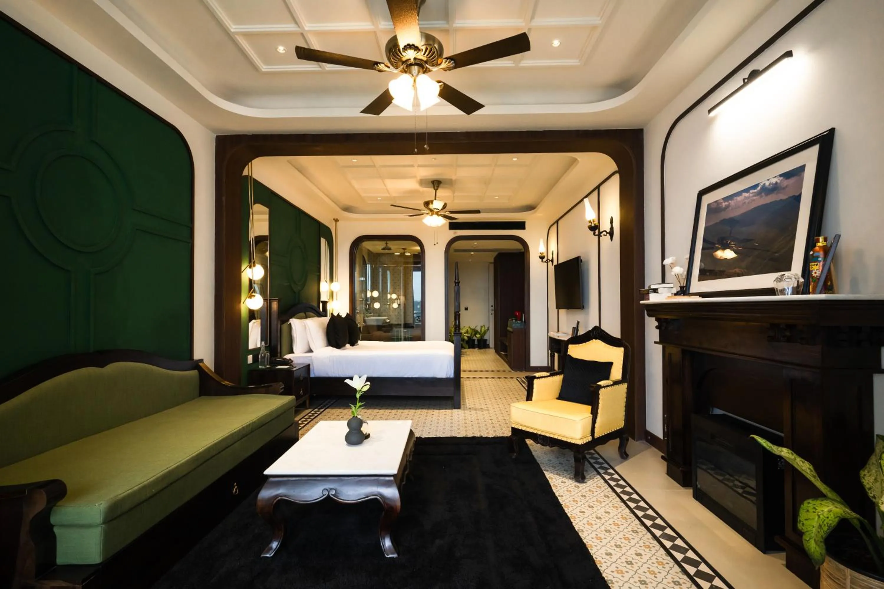 Bed in Polo Cherrapunjee Resort