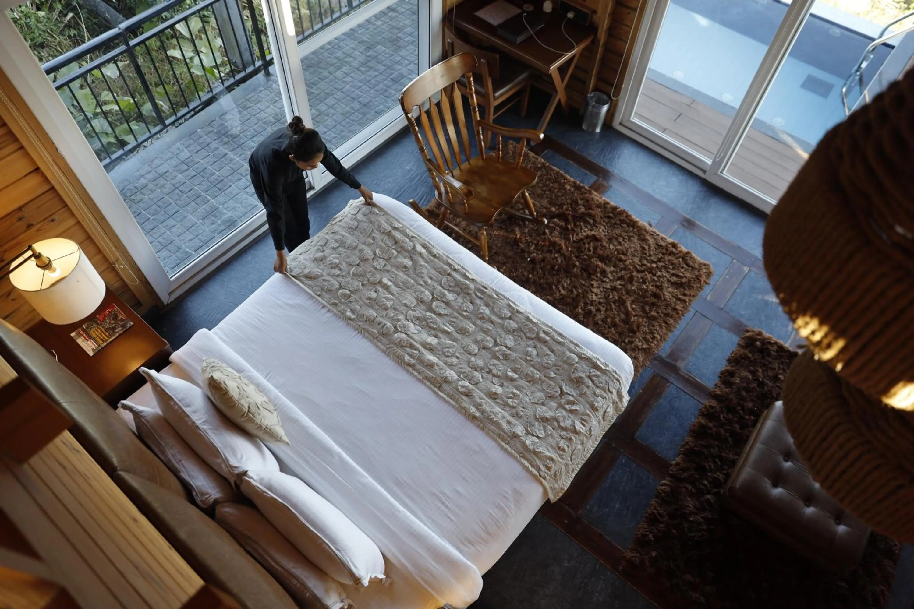 Bed in Polo Cherrapunjee Resort