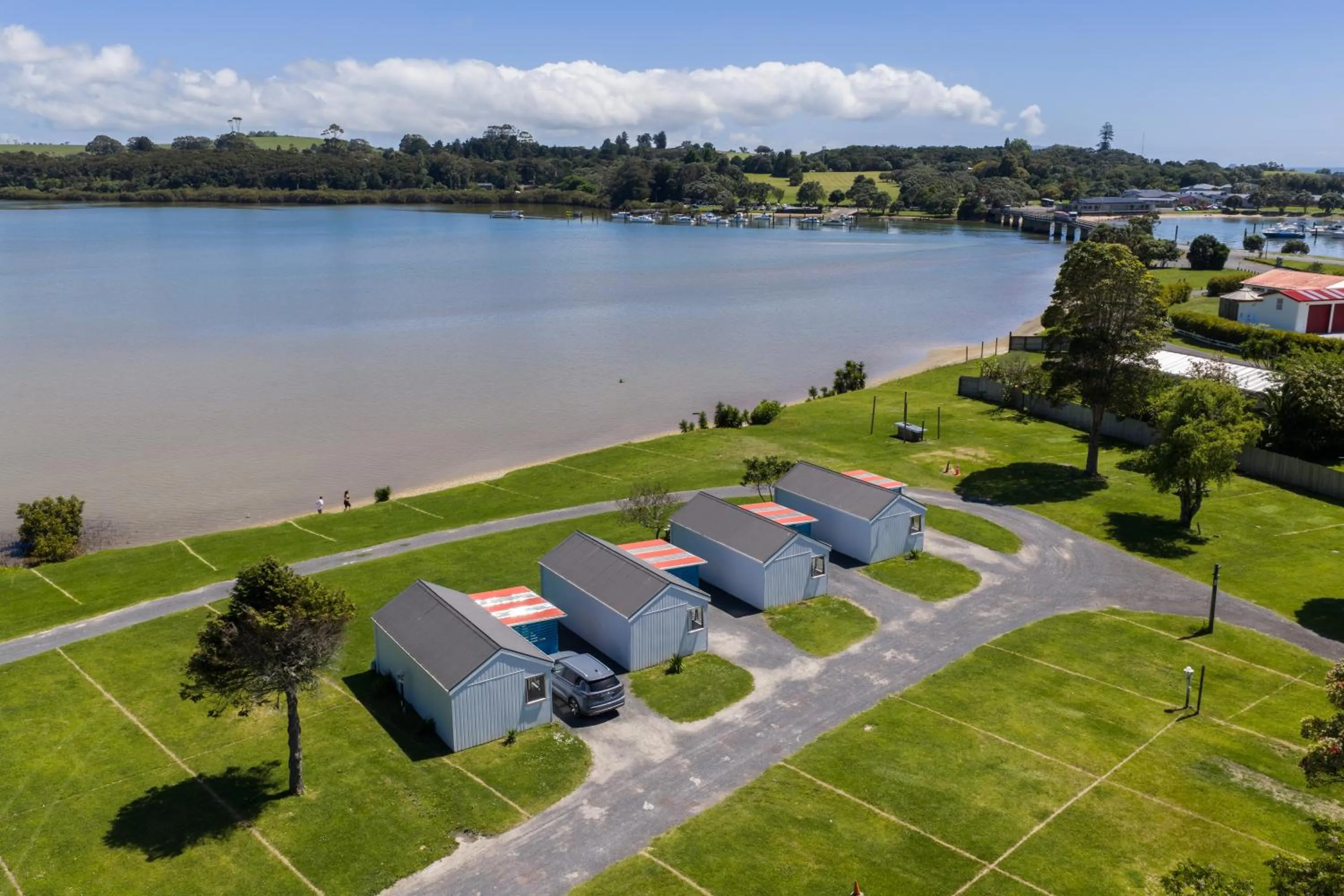 River view in Waitangi Holiday Park