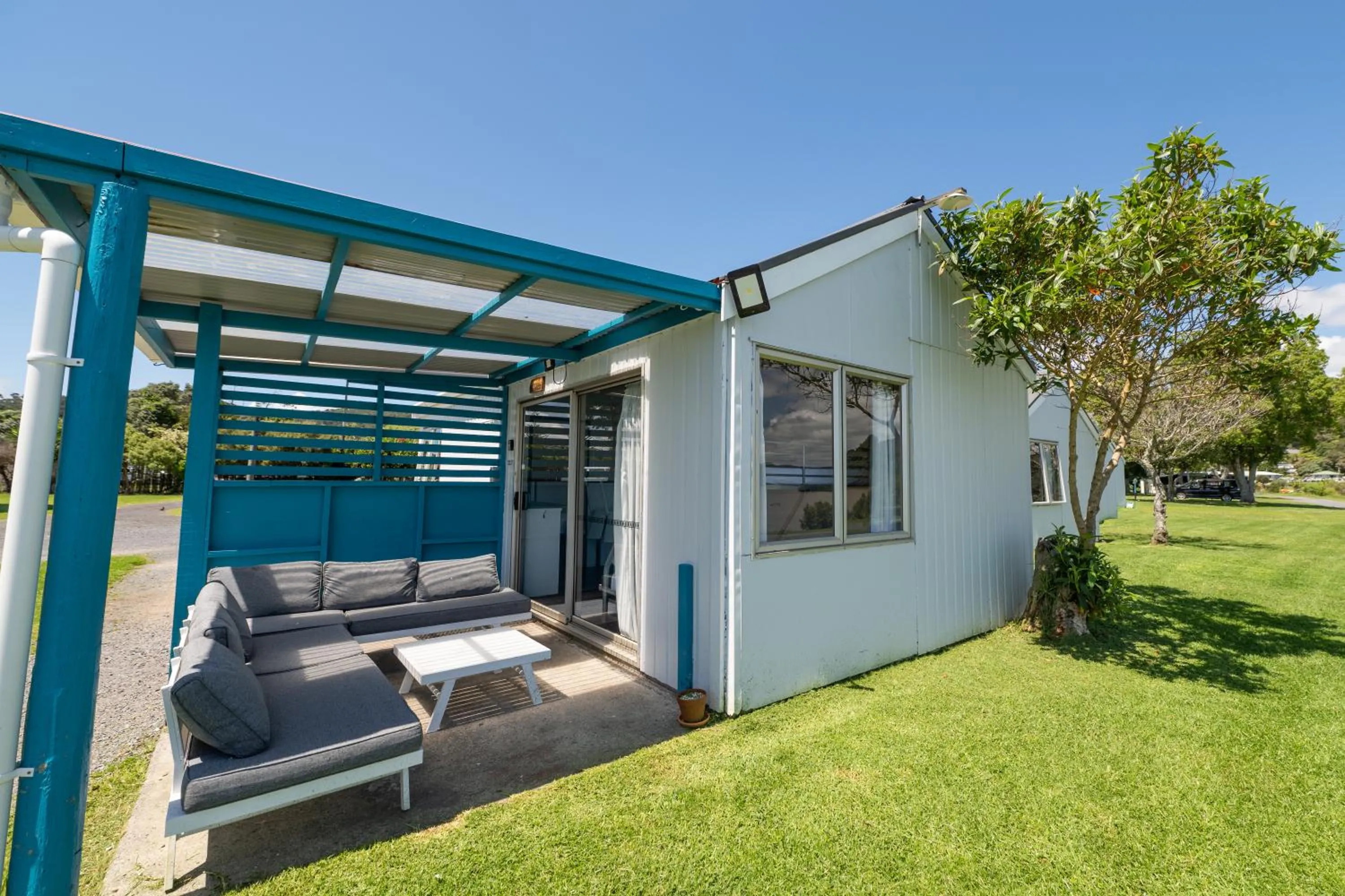 Patio in Waitangi Holiday Park