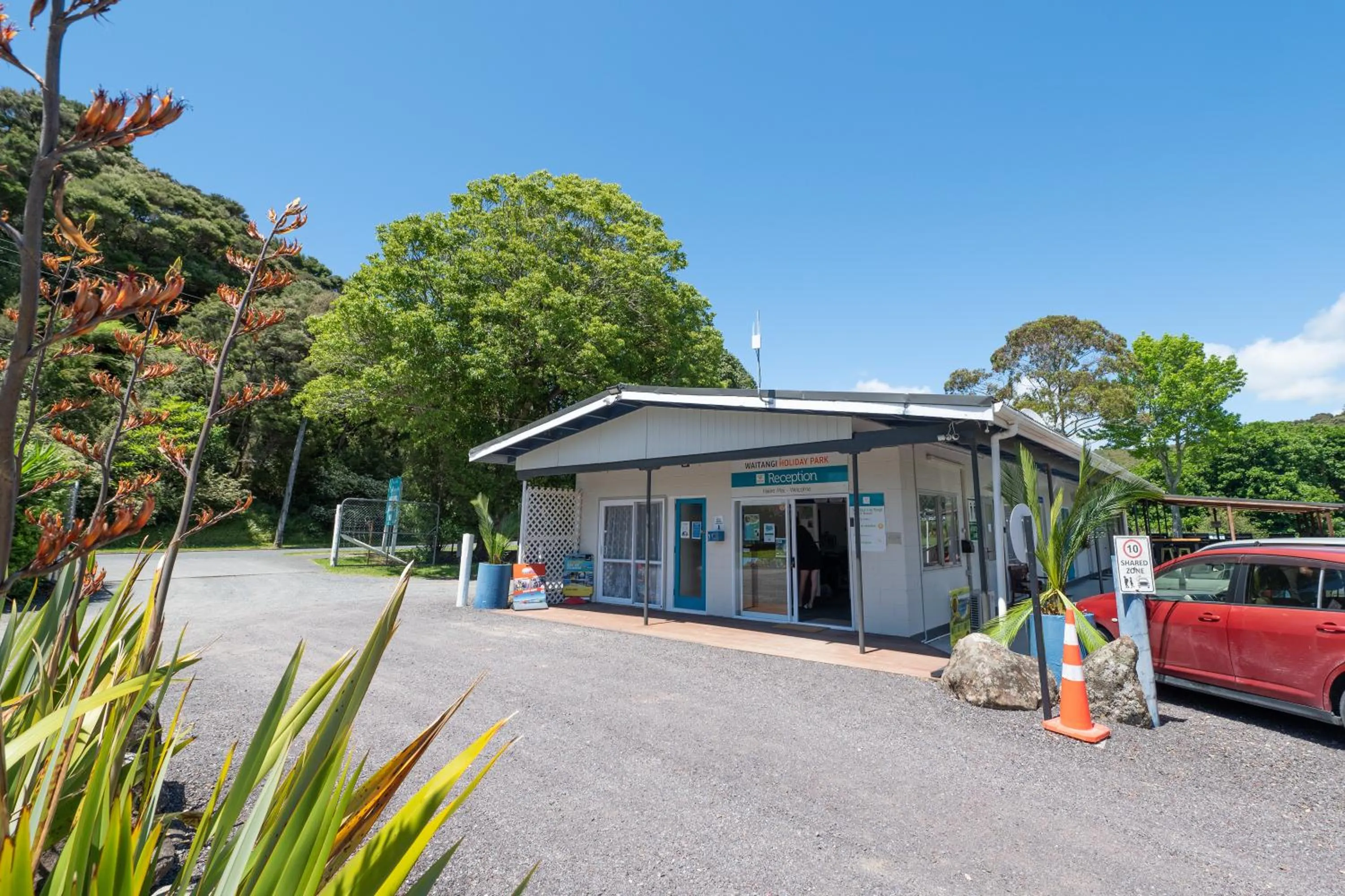 Property building in Waitangi Holiday Park