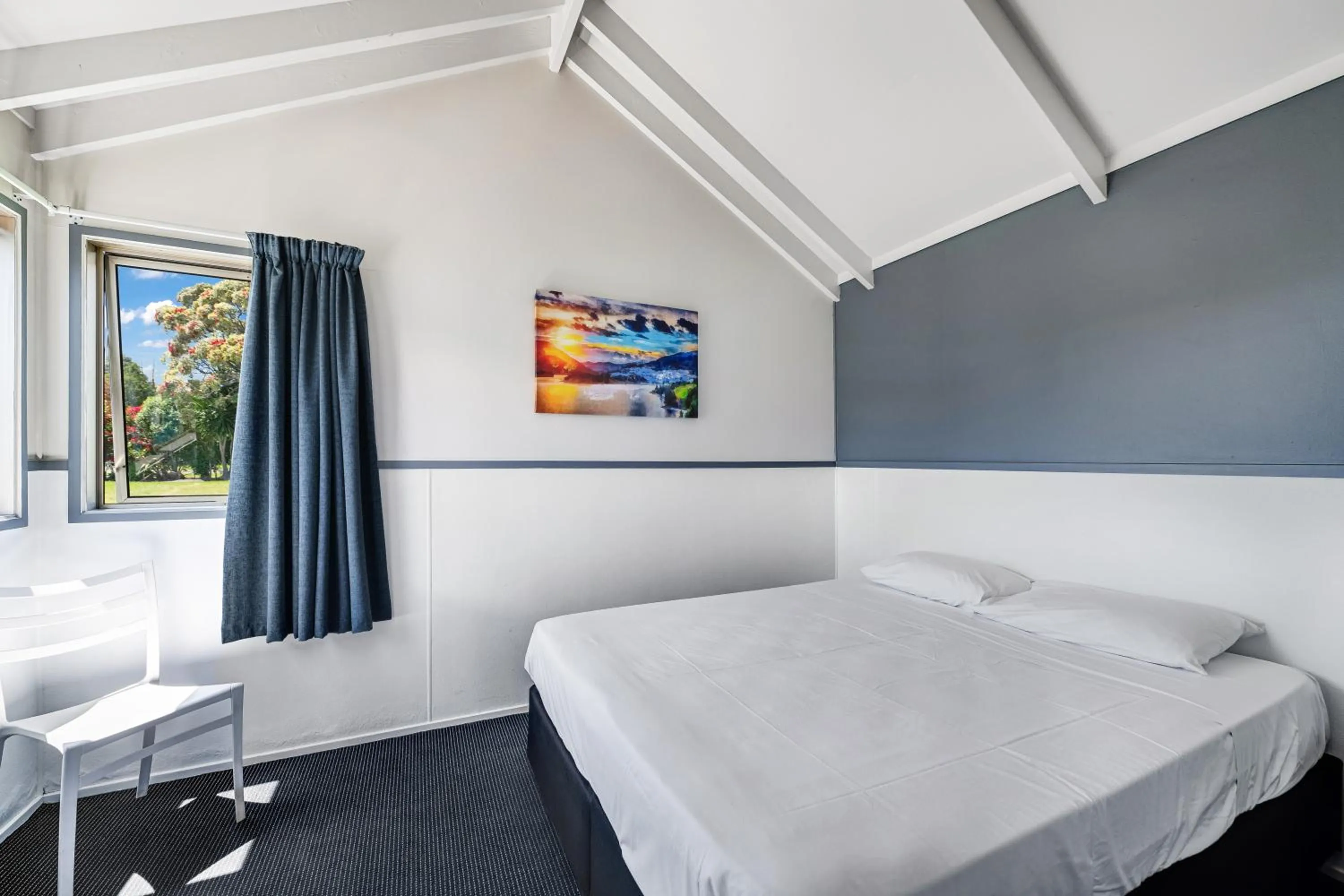 Bed in Waitangi Holiday Park