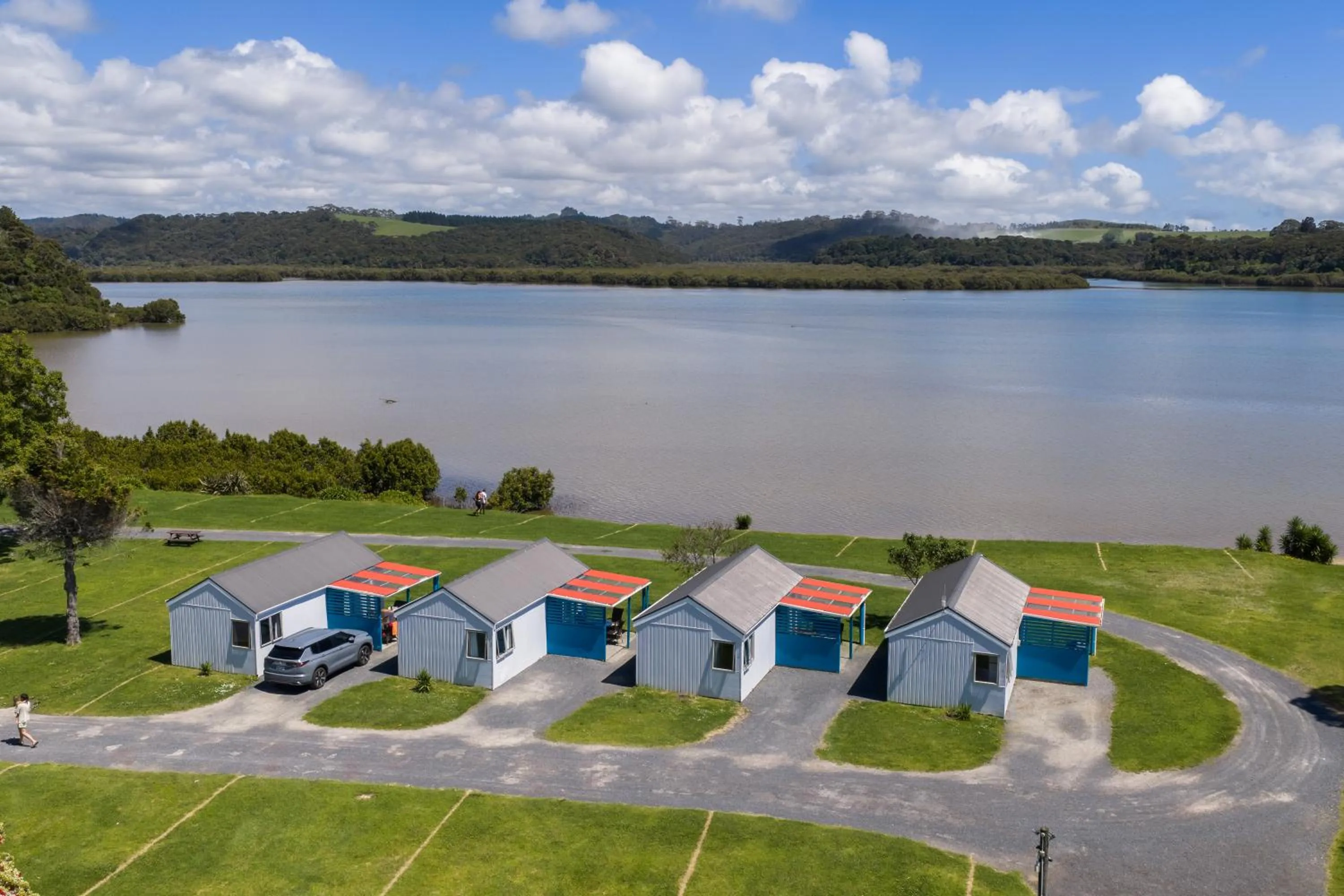 River view in Waitangi Holiday Park