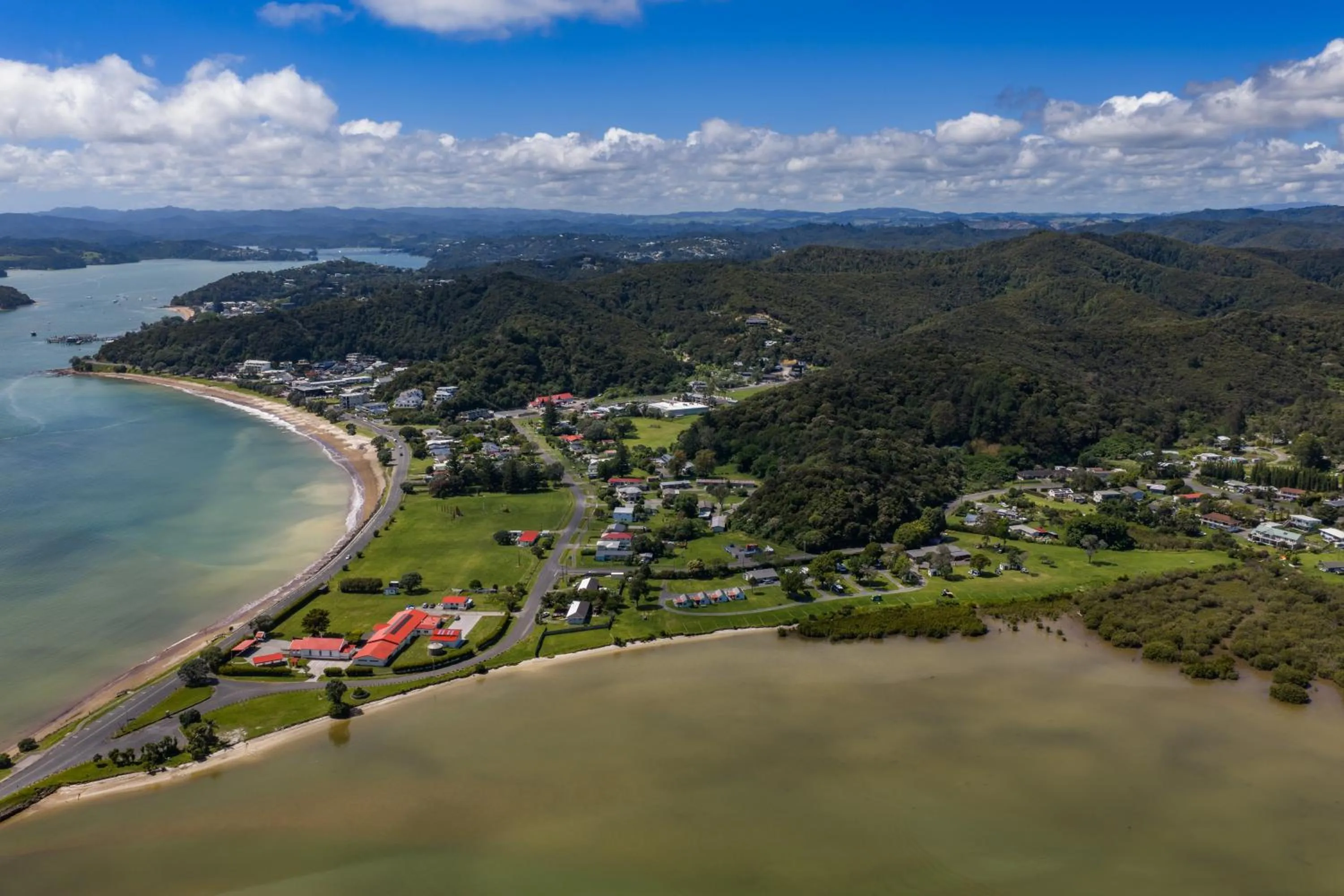 River view in Waitangi Holiday Park