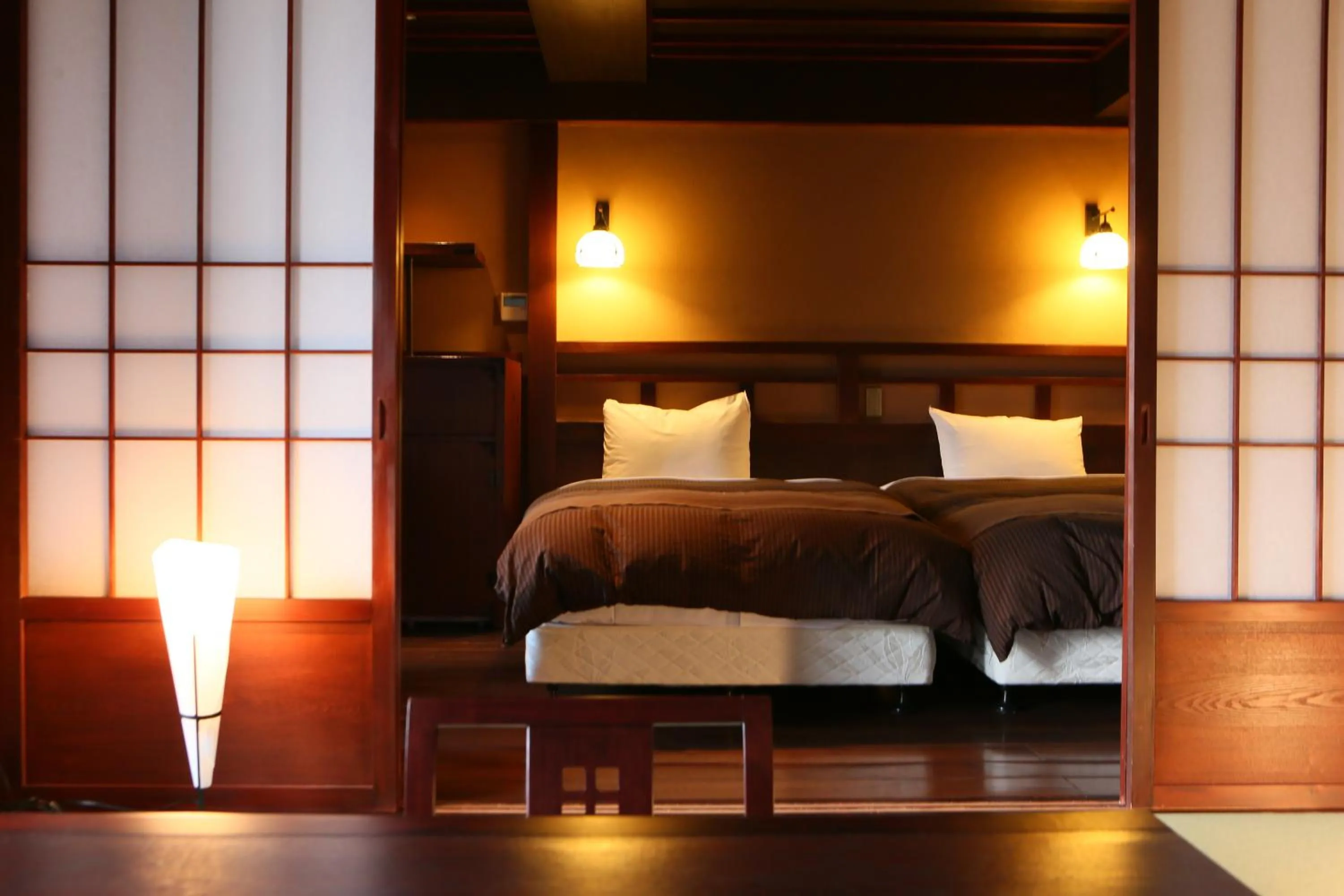 Photo of the whole room, Bed in Lakeland Hotel Mizunosato