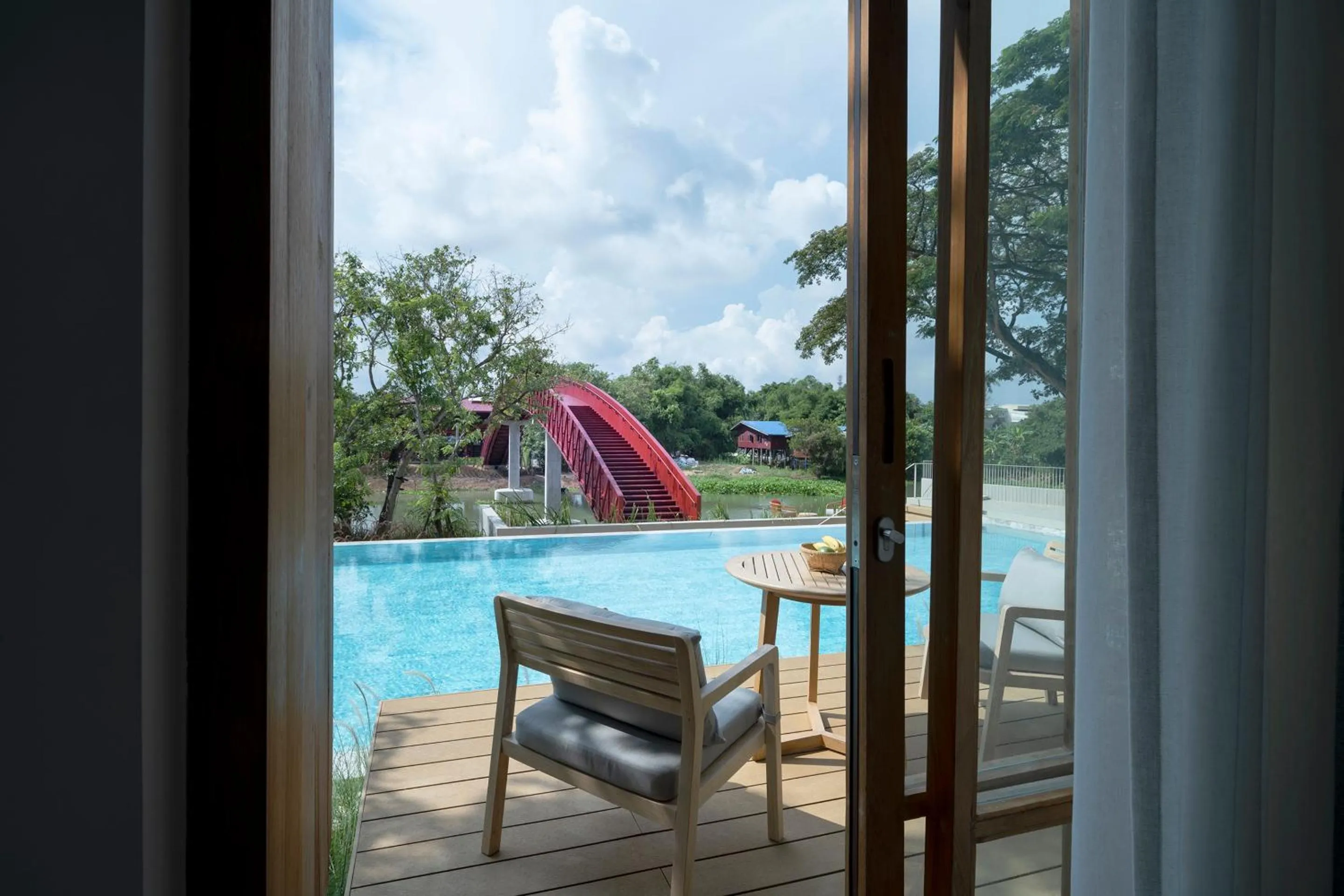 Pool view in Sala Bang Pa-In