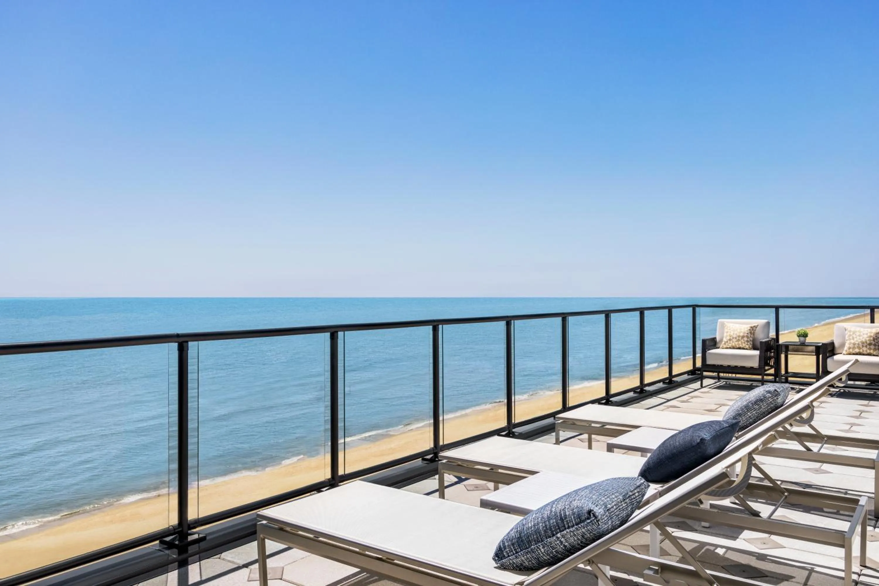 Patio in Hyatt Place Virginia Beach Oceanfront