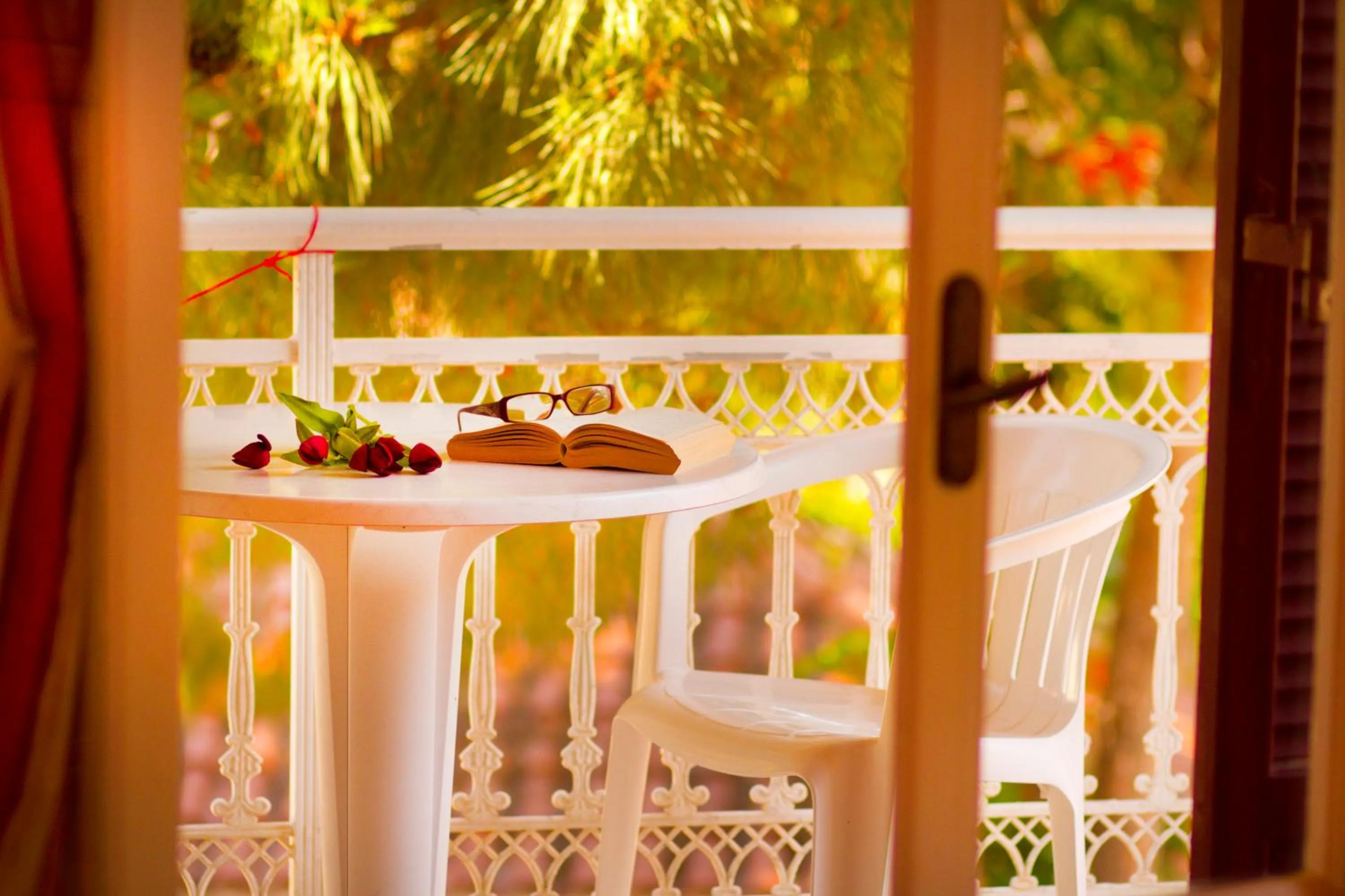 Balcony/Terrace in Pyrgaraki Studios and Apartments