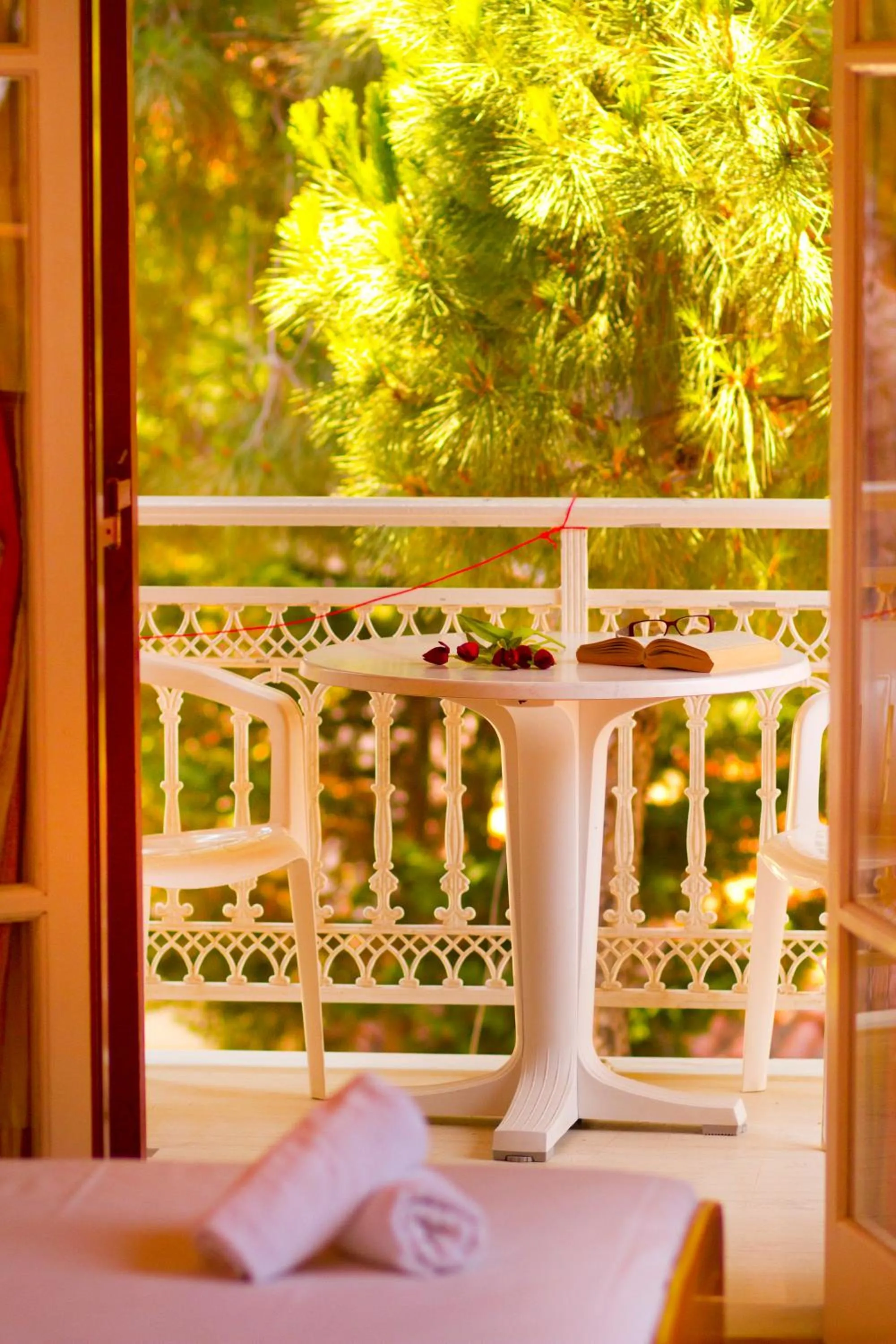 Balcony/Terrace in Pyrgaraki Studios and Apartments
