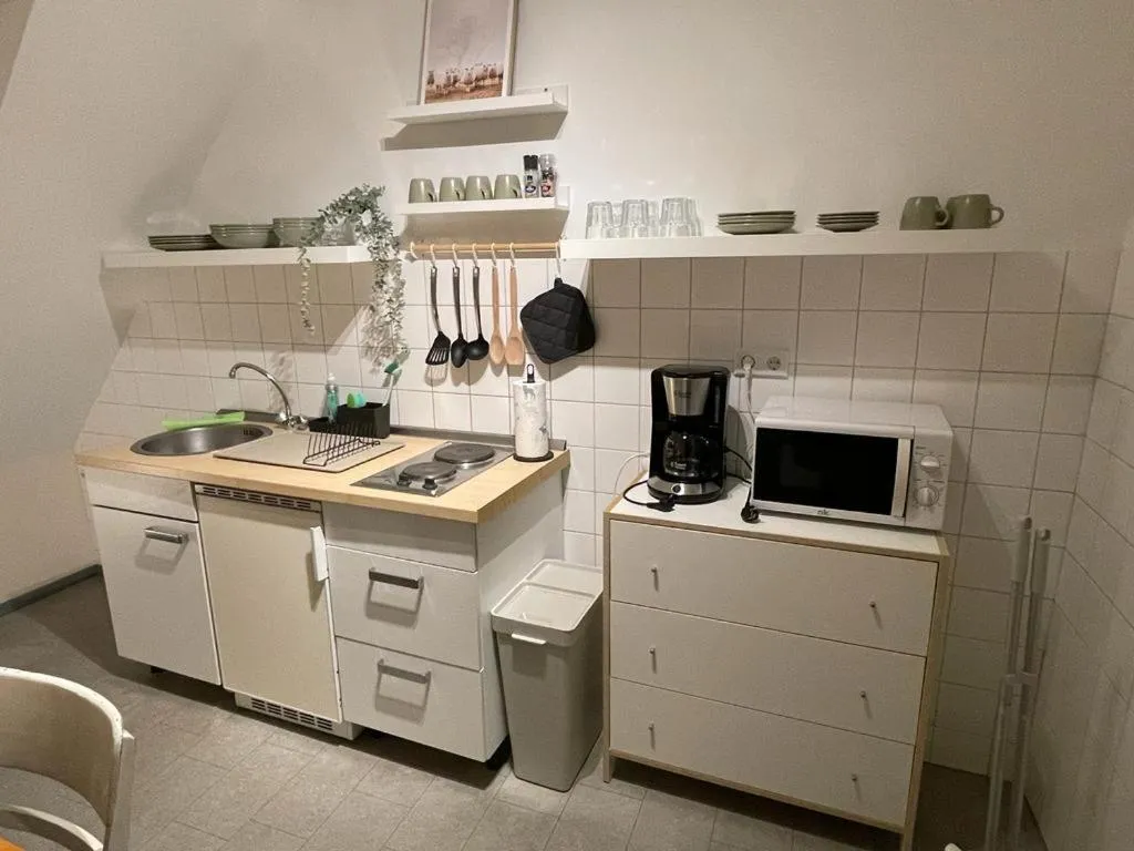 Kitchen or kitchenette in Hotel Niedersachsen