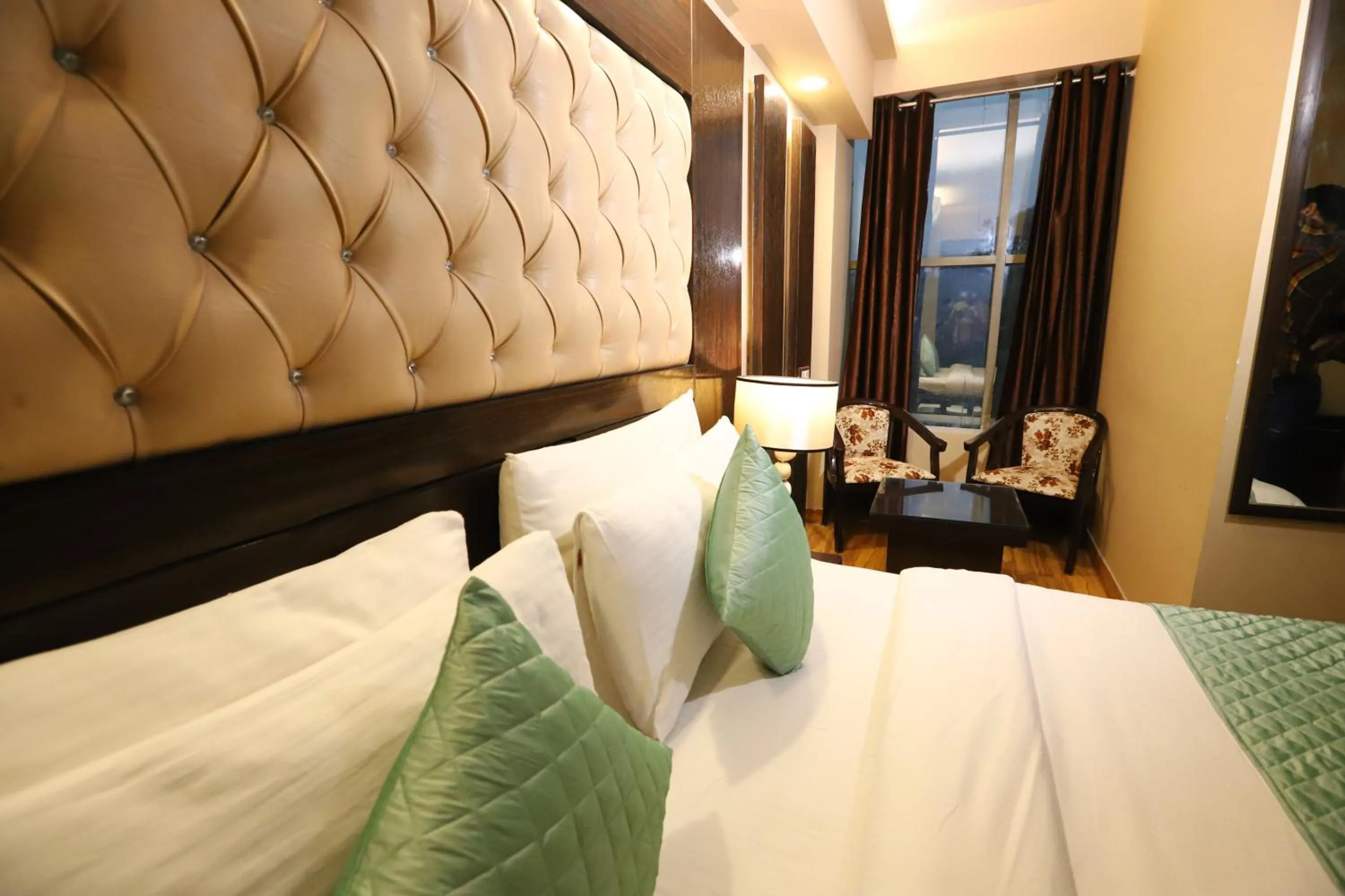 Bed in Hotel Palm Grand Naraina New Delhi - Couple Friendly Local IDs Accepted