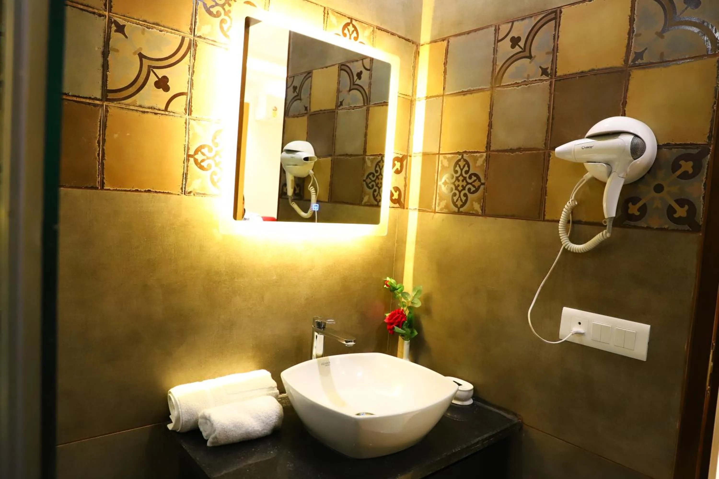 Toilet in Hotel Palm Grand Naraina New Delhi - Couple Friendly Local IDs Accepted