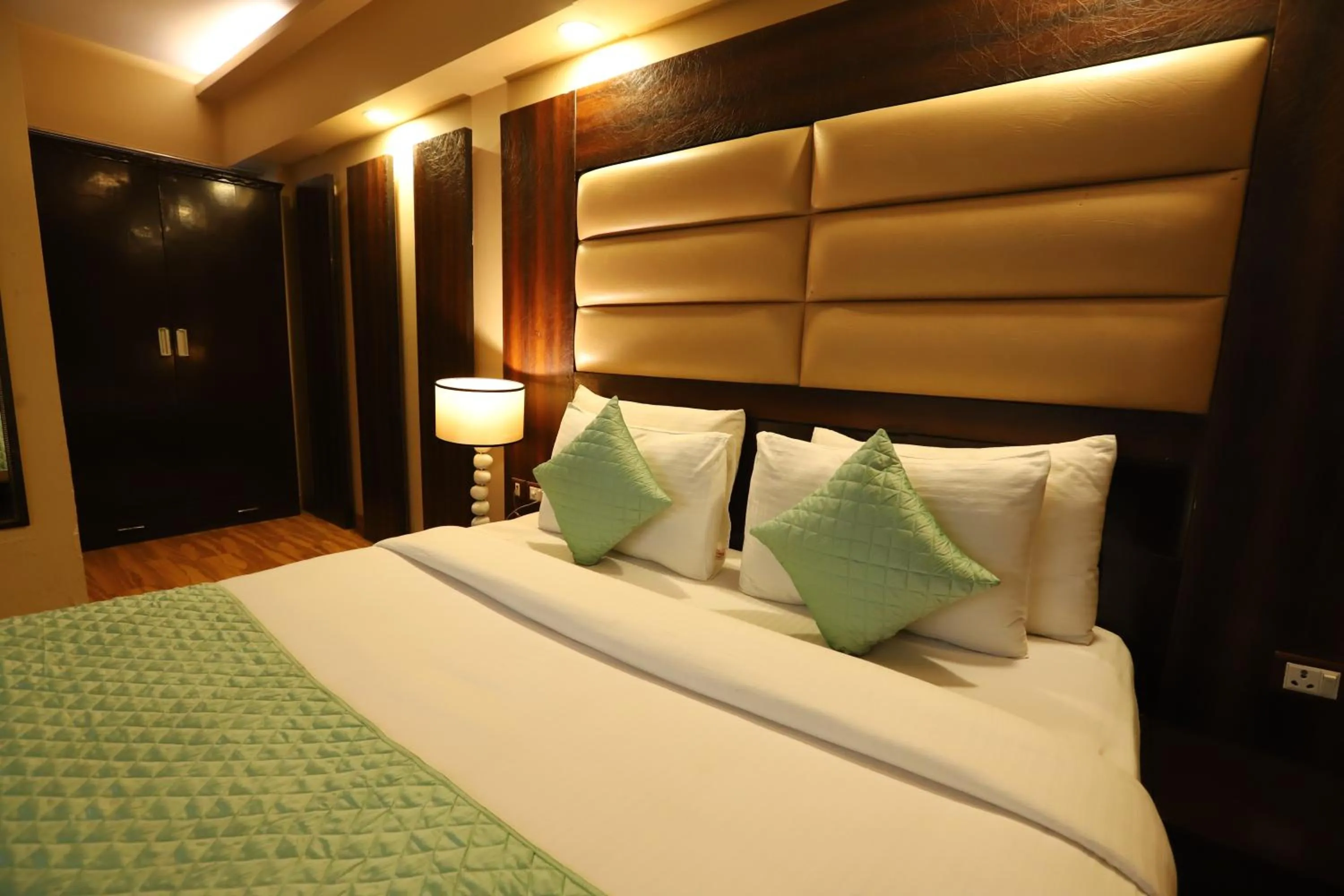 Bed in Hotel Palm Grand Naraina New Delhi - Couple Friendly Local IDs Accepted