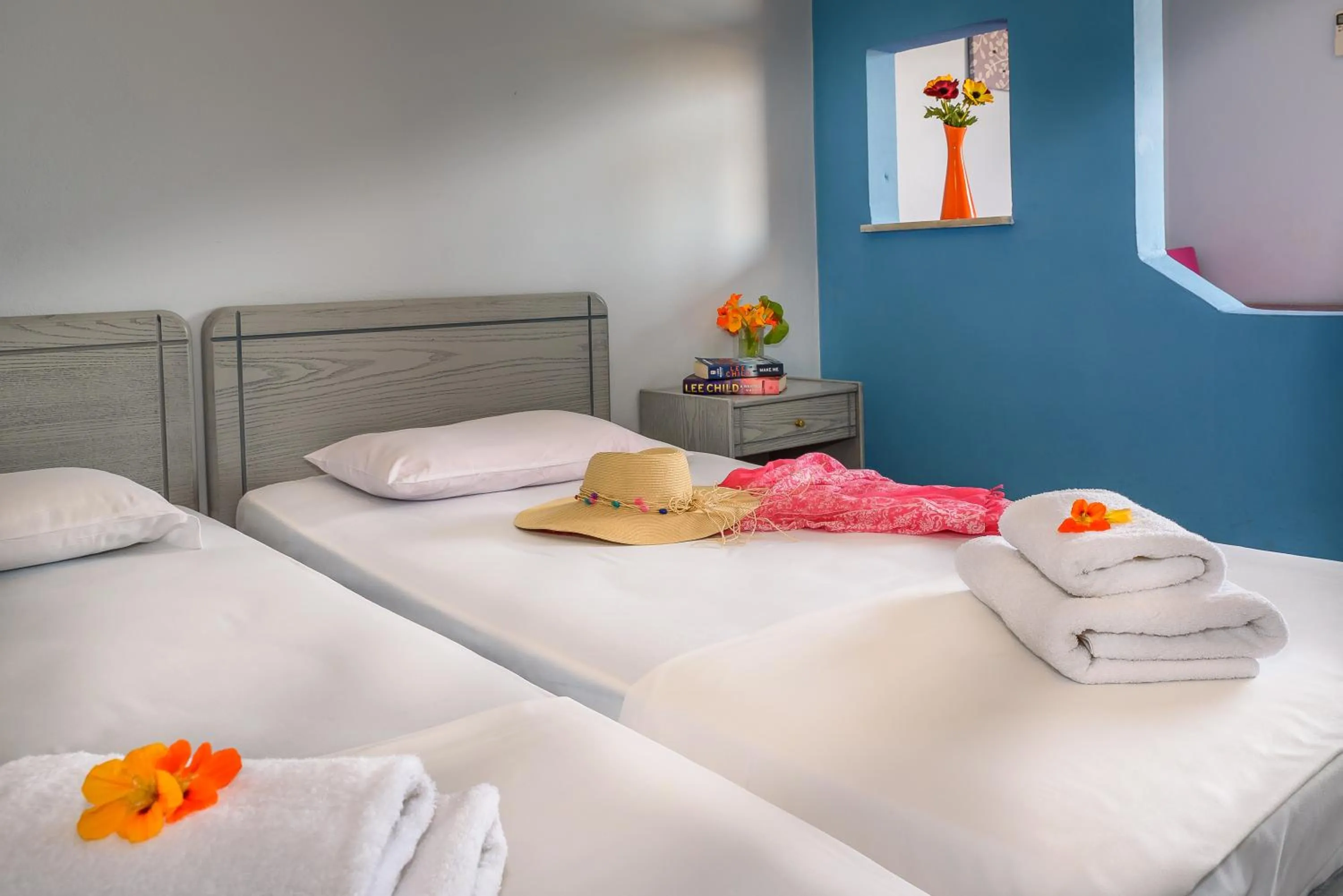 Bed in Louladakis Apartments