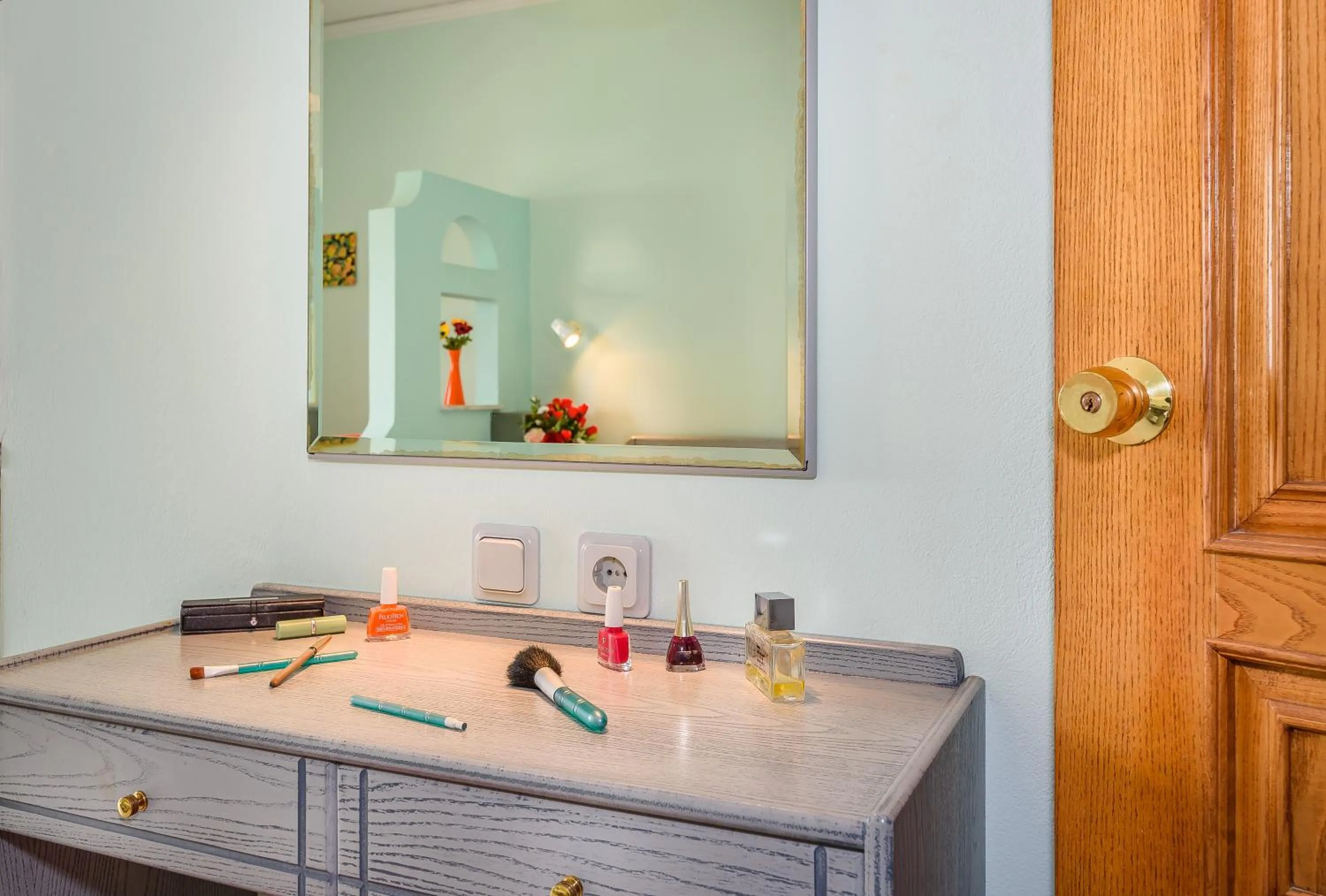 Seating area in Louladakis Apartments