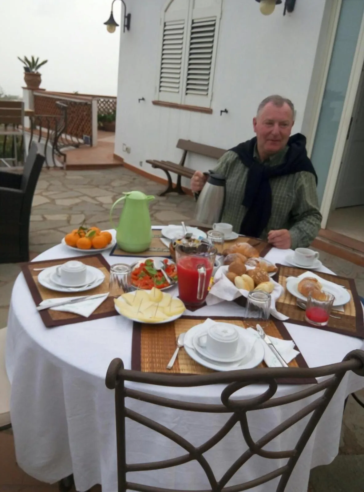 Italian breakfast in B&B Il Grappolo