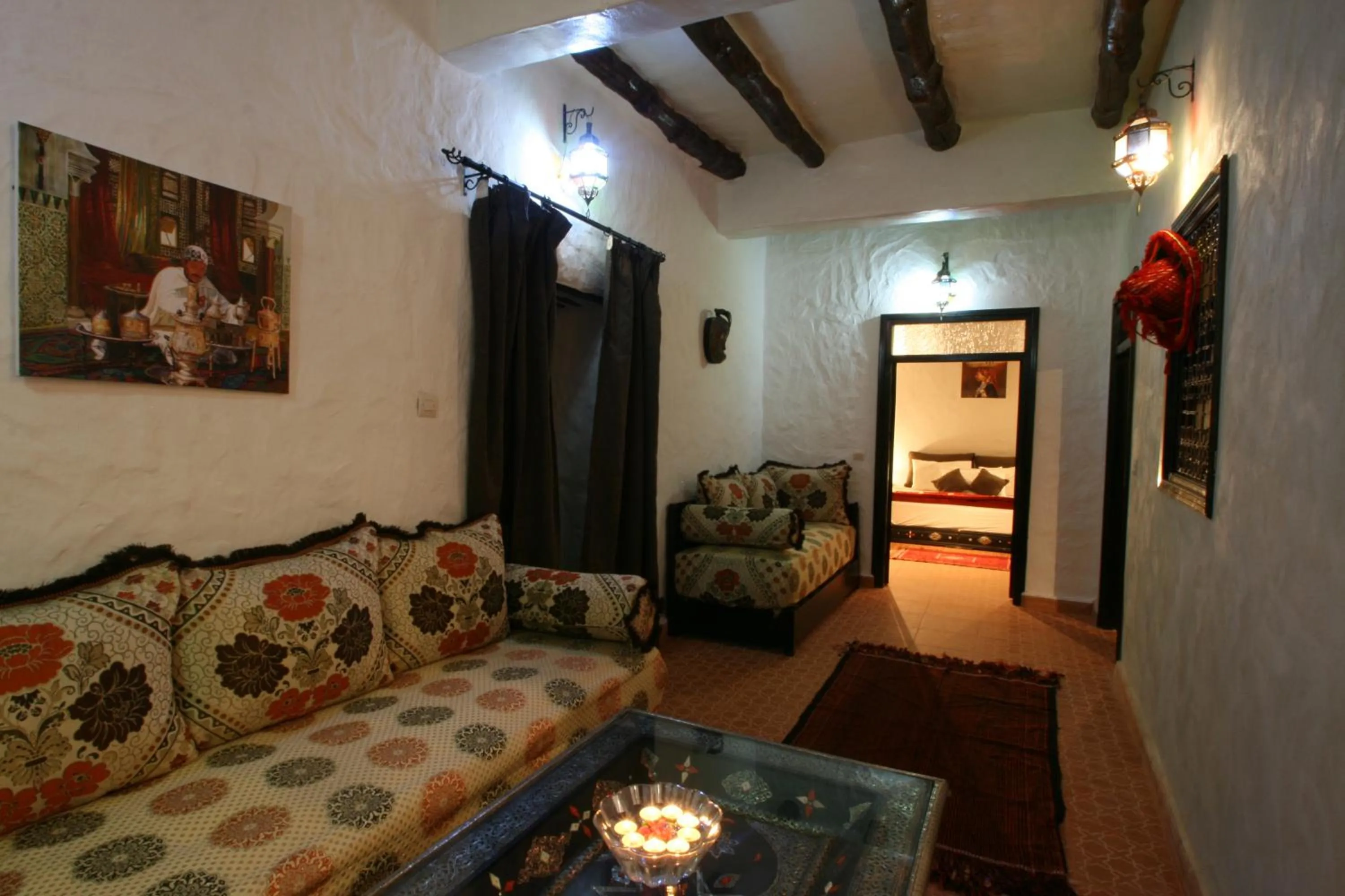 Seating area in Kasbah Africa - High Atlas Dark Sky & Nature Lodge