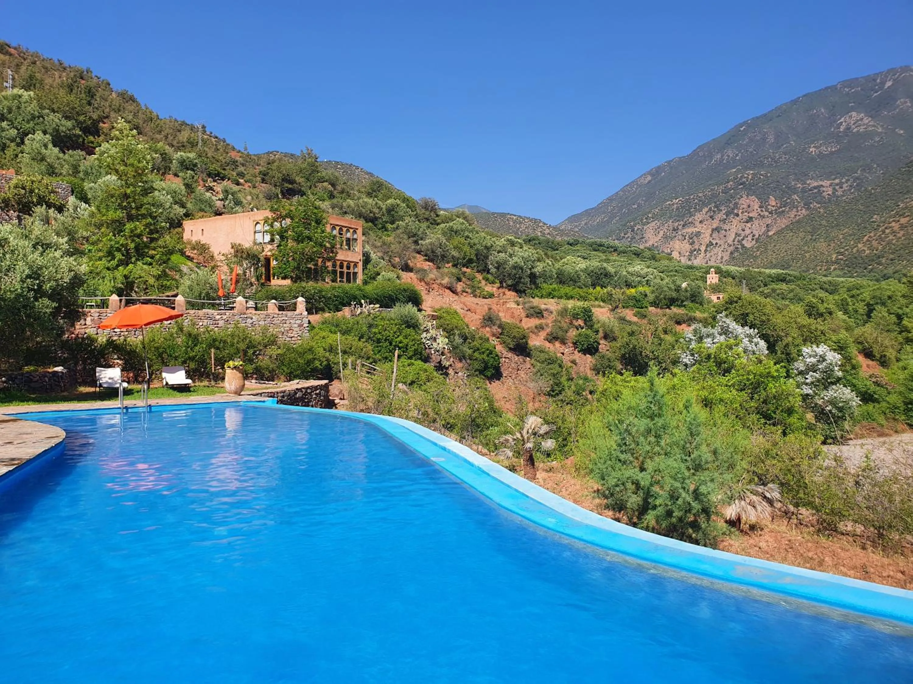 Swimming pool in Kasbah Africa - High Atlas Dark Sky & Nature Lodge