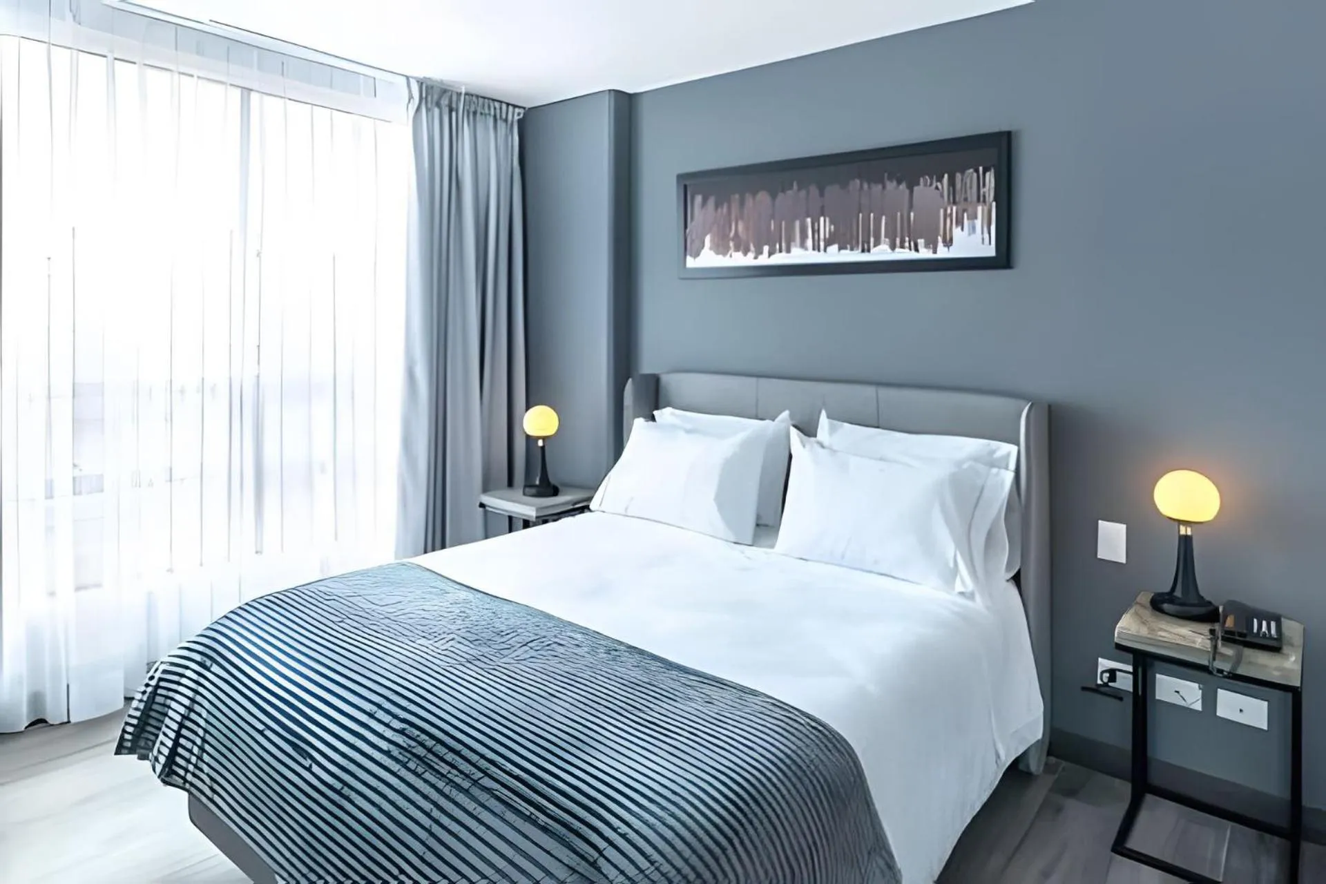 View (from property/room), Bed in Edificio Morph Chico