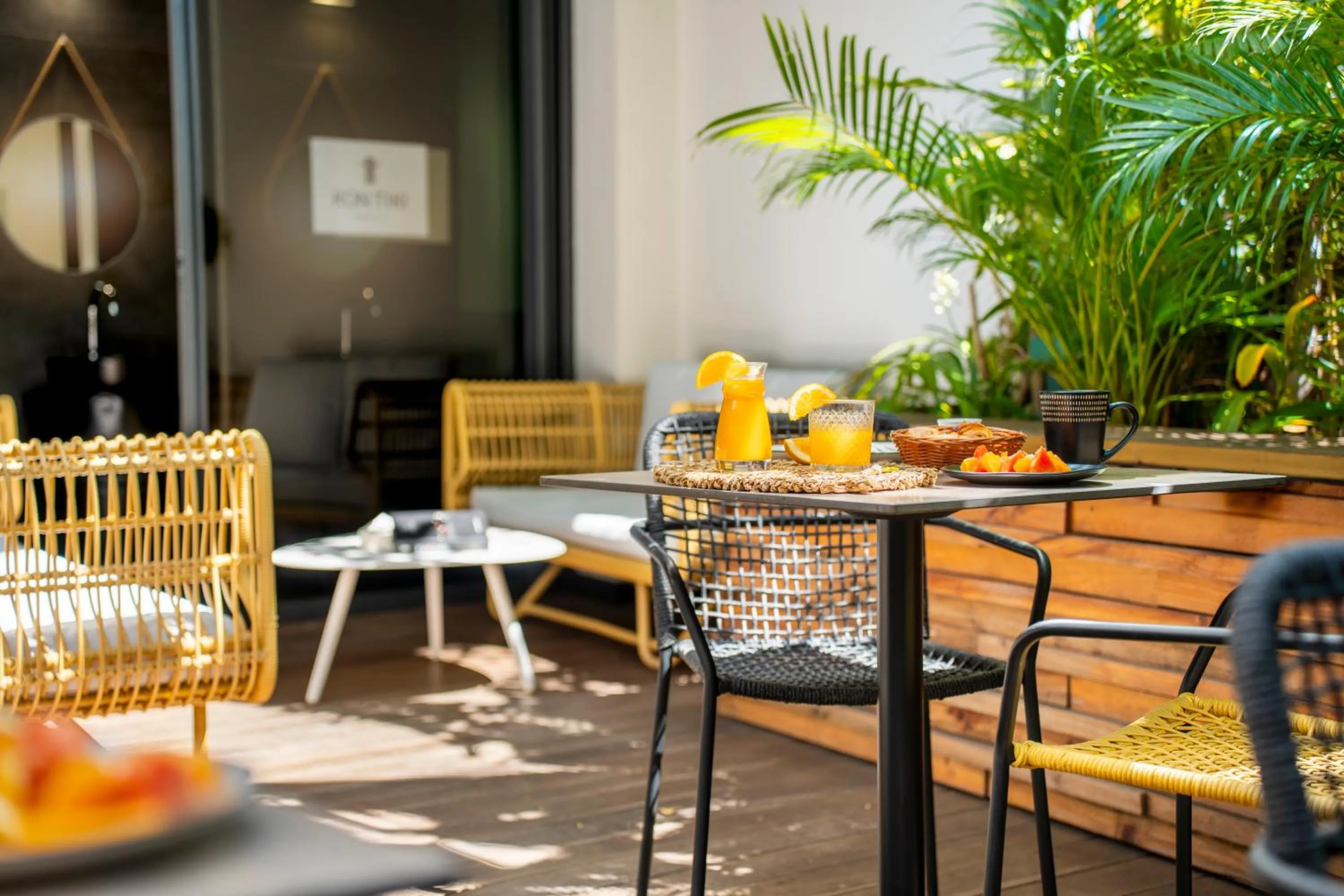 Patio in Polynesian Cabins by Kon Tiki