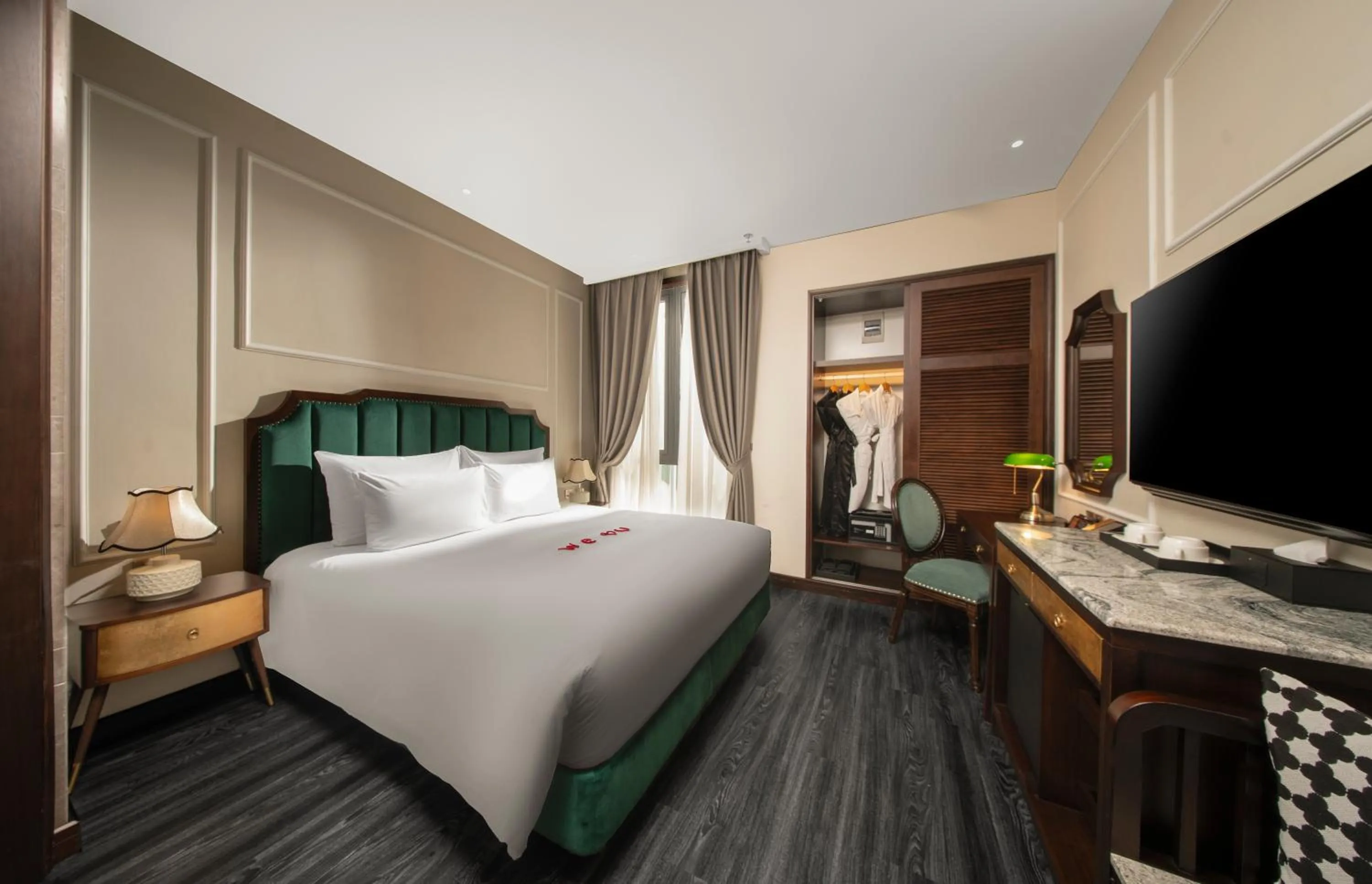 Bed in GM Premium Hotel