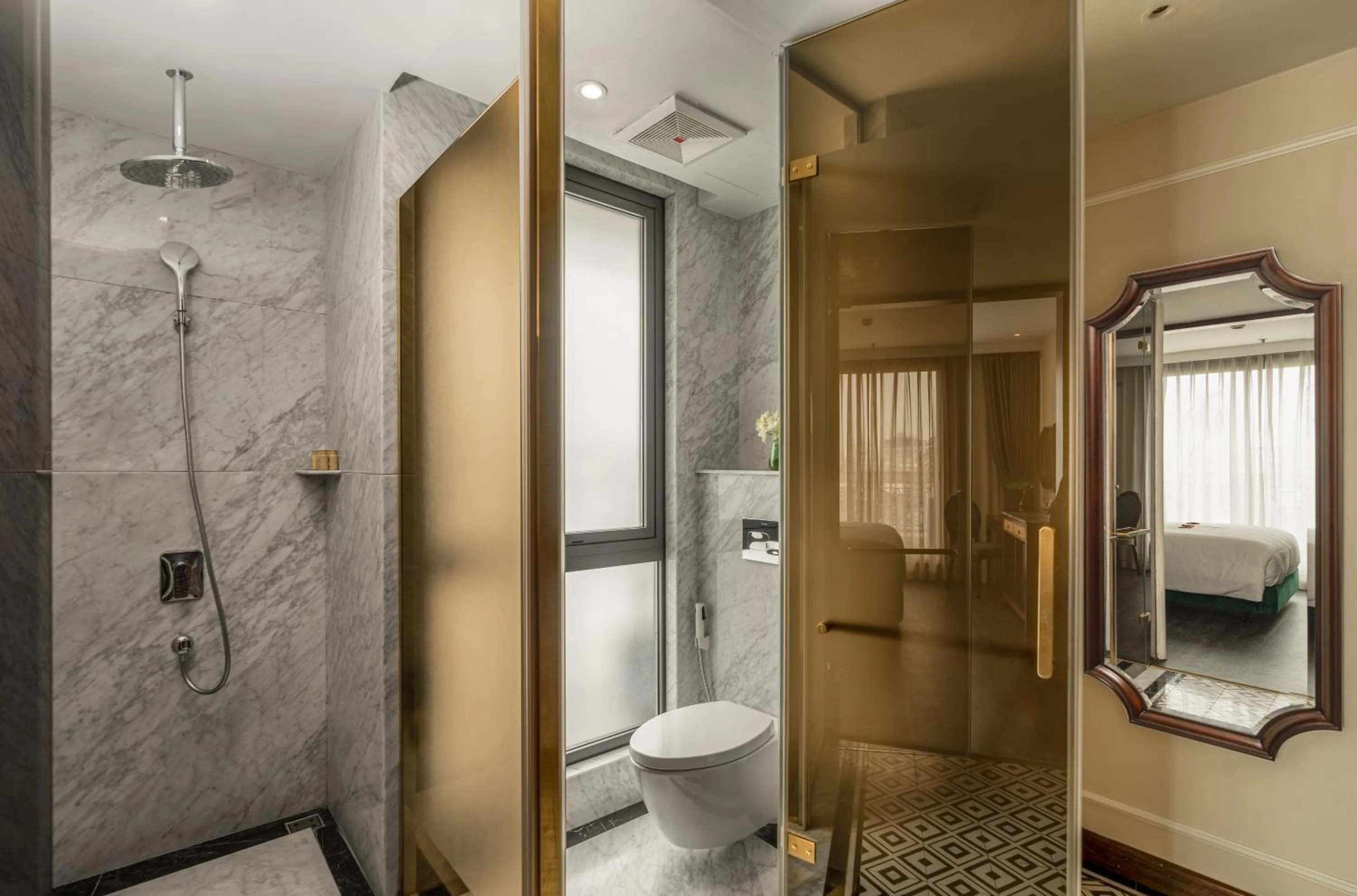 Shower in GM Premium Hotel