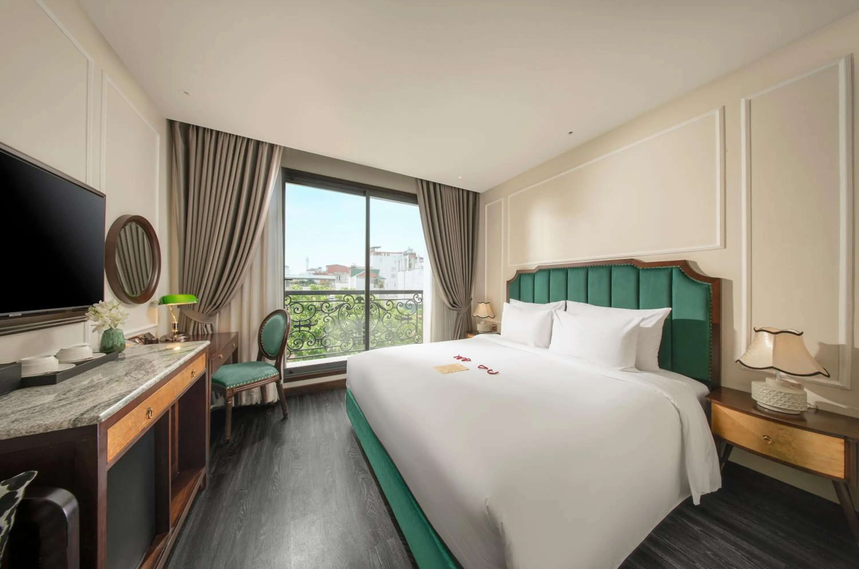 Bed in GM Premium Hotel