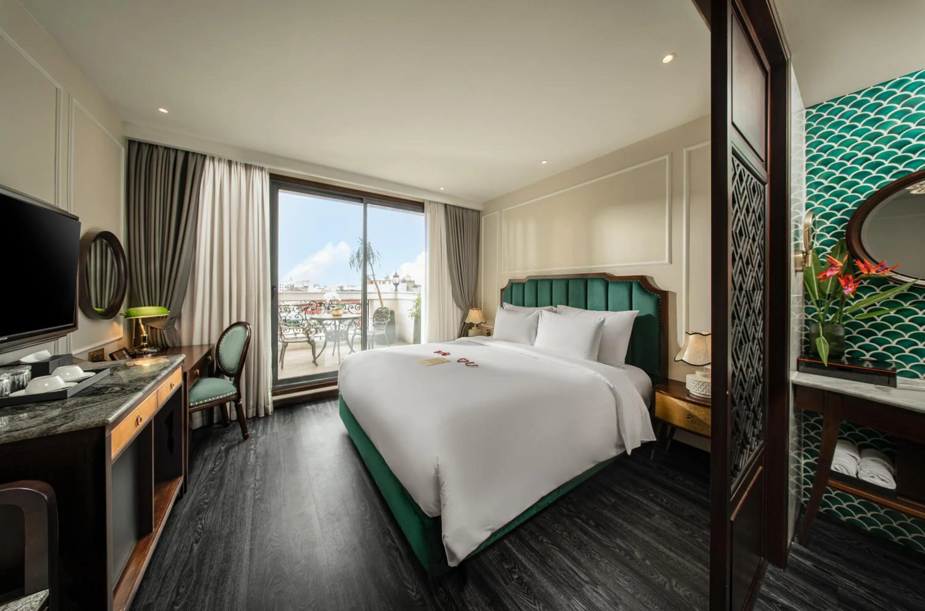 Bed in GM Premium Hotel