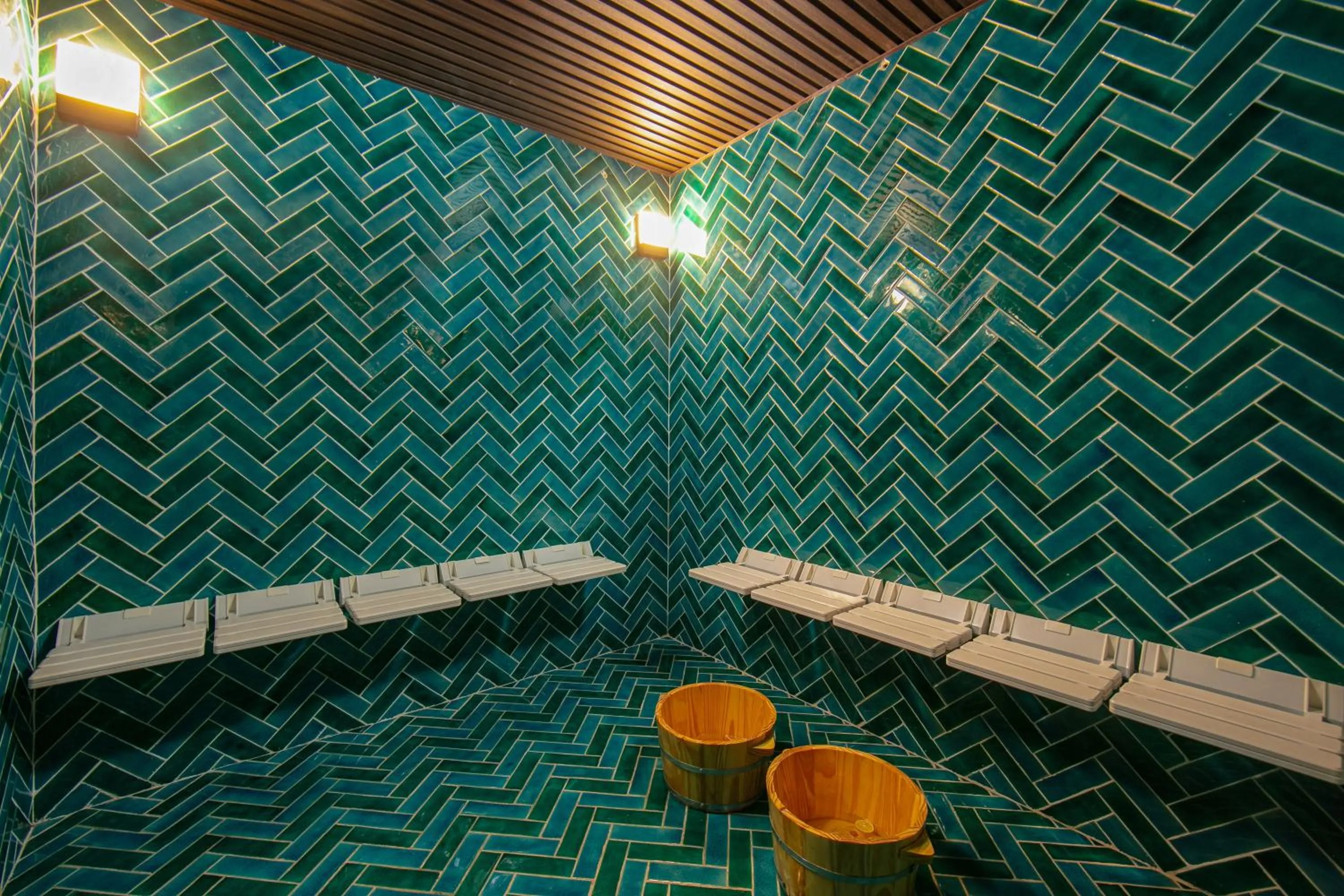 Steam room in GM Premium Hotel