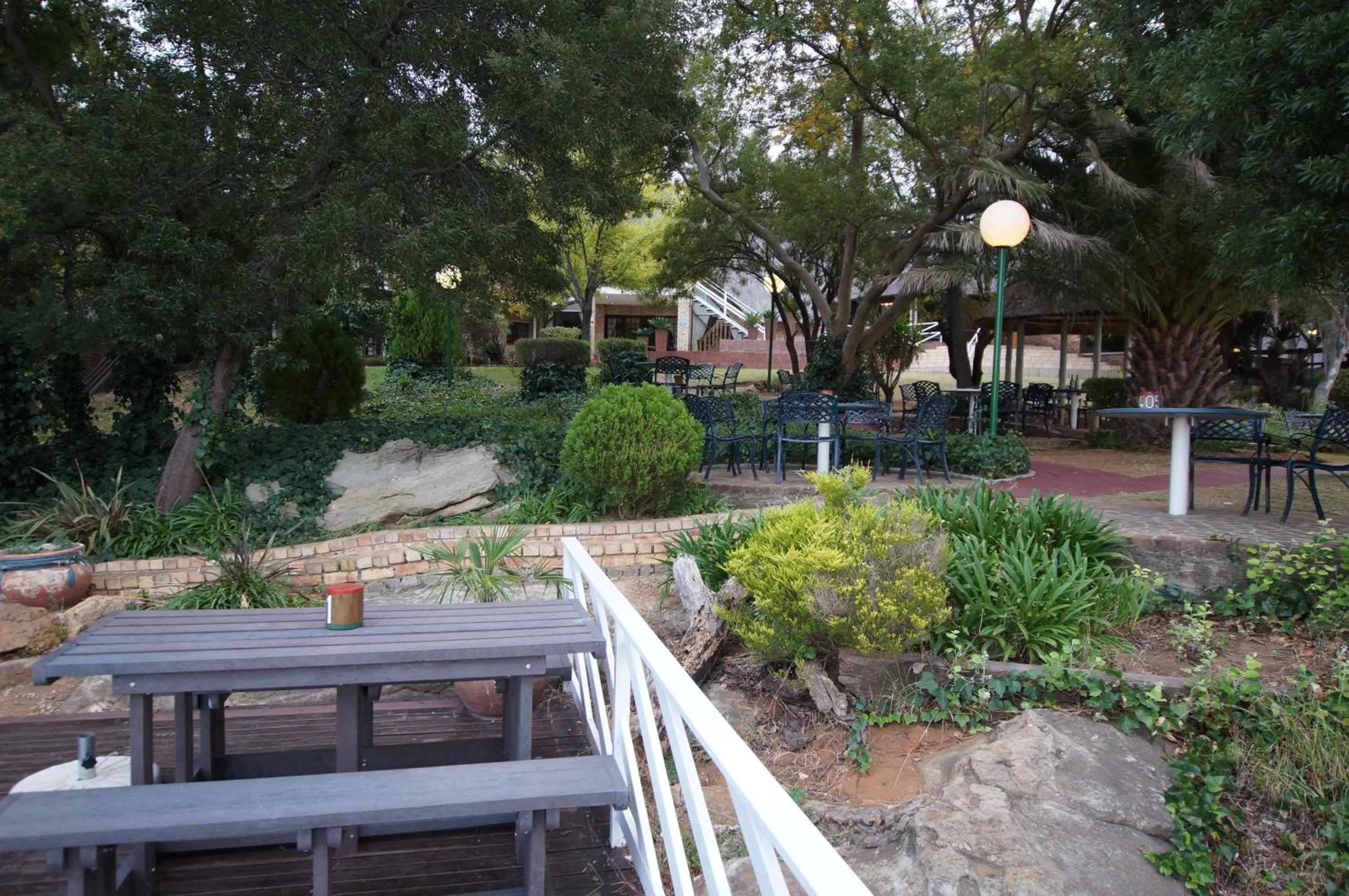Patio in The Waterfront Country Lodge