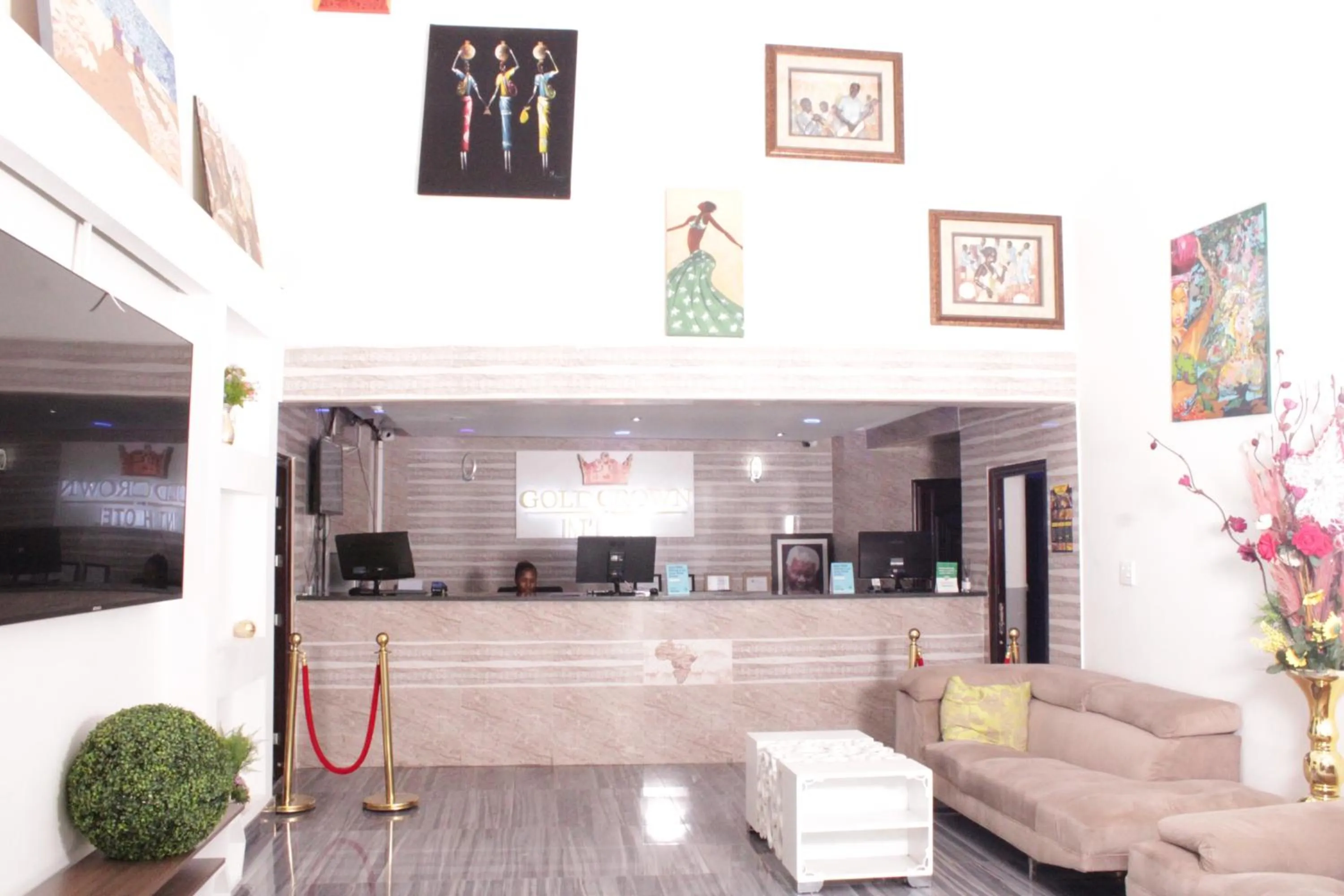 Lobby or reception in Gold Crown International Hotel Johannesburg