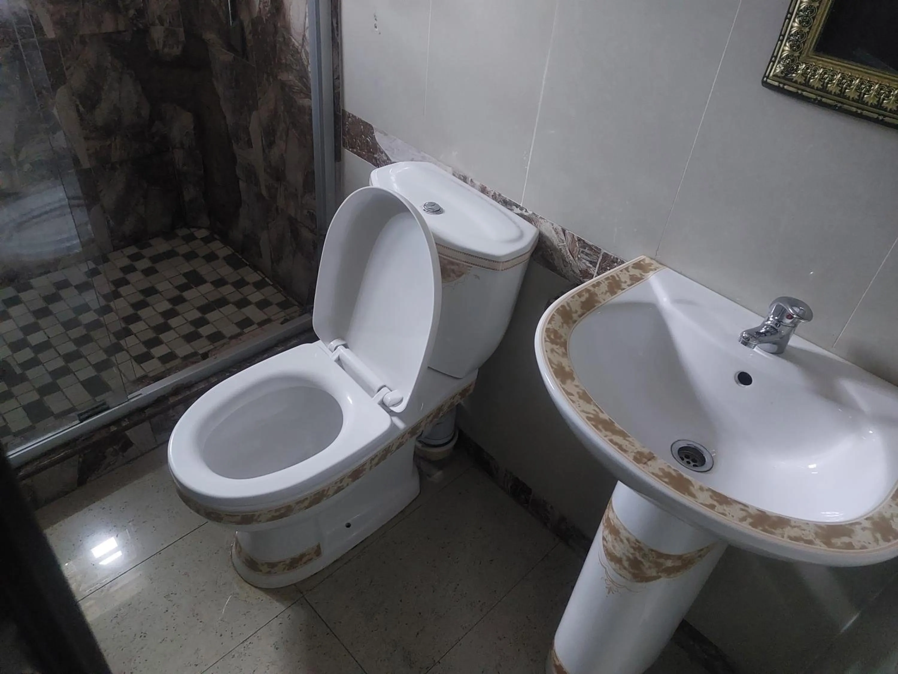 Toilet in Gold Crown International Hotel Johannesburg