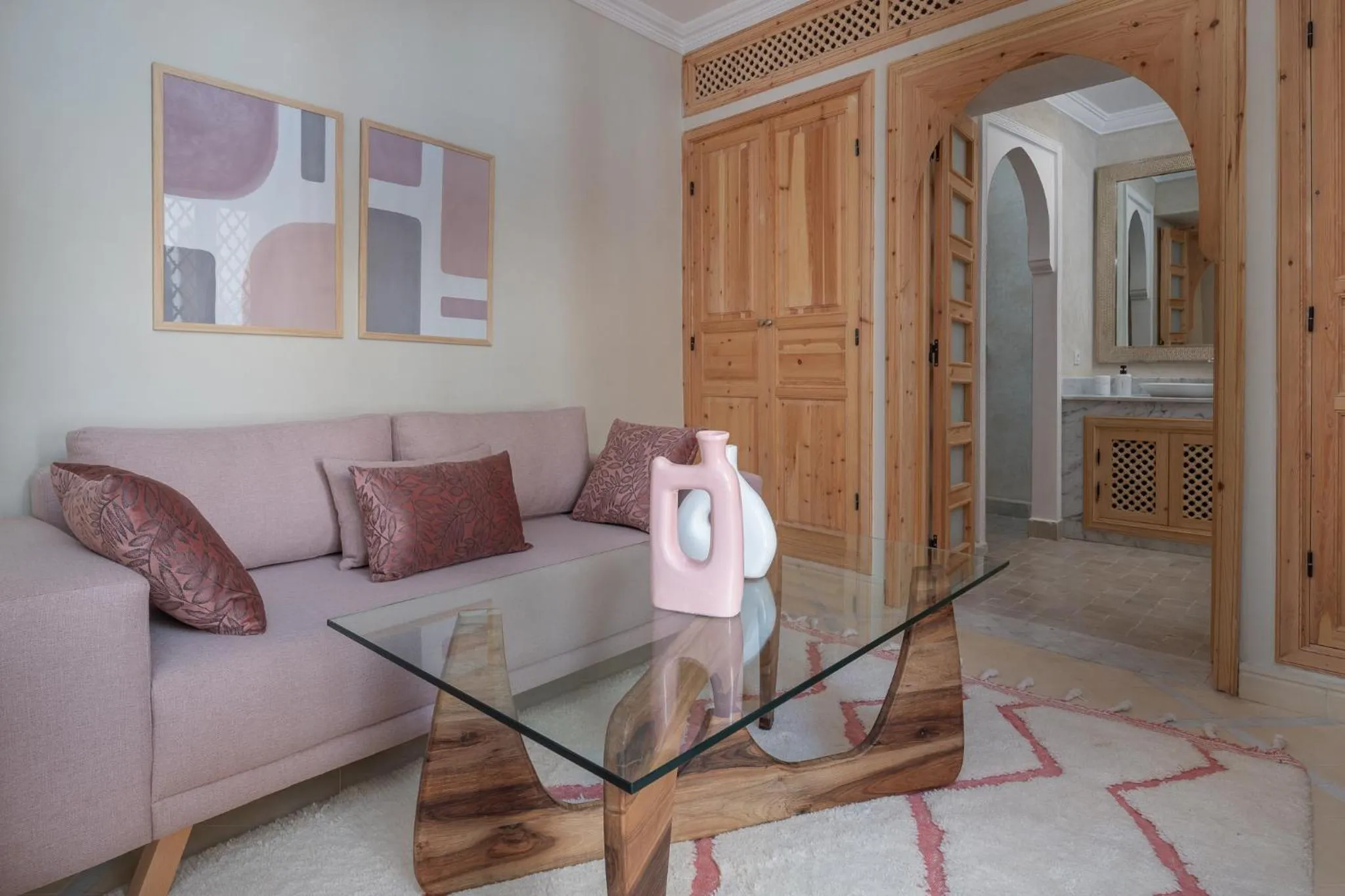 Seating area in Riad Le Saadien ,Adult only