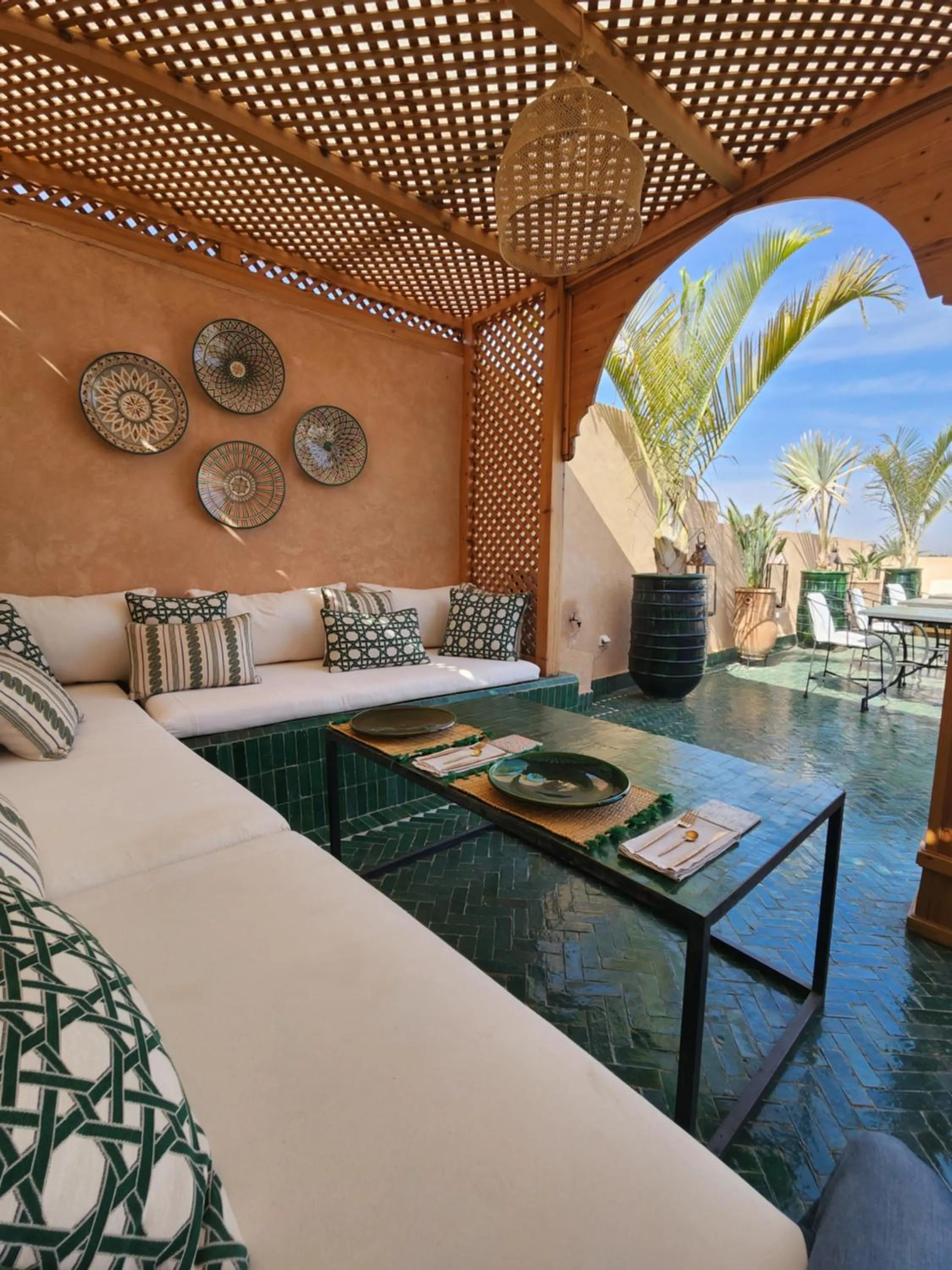 Balcony/Terrace in Riad Le Saadien ,Adult only