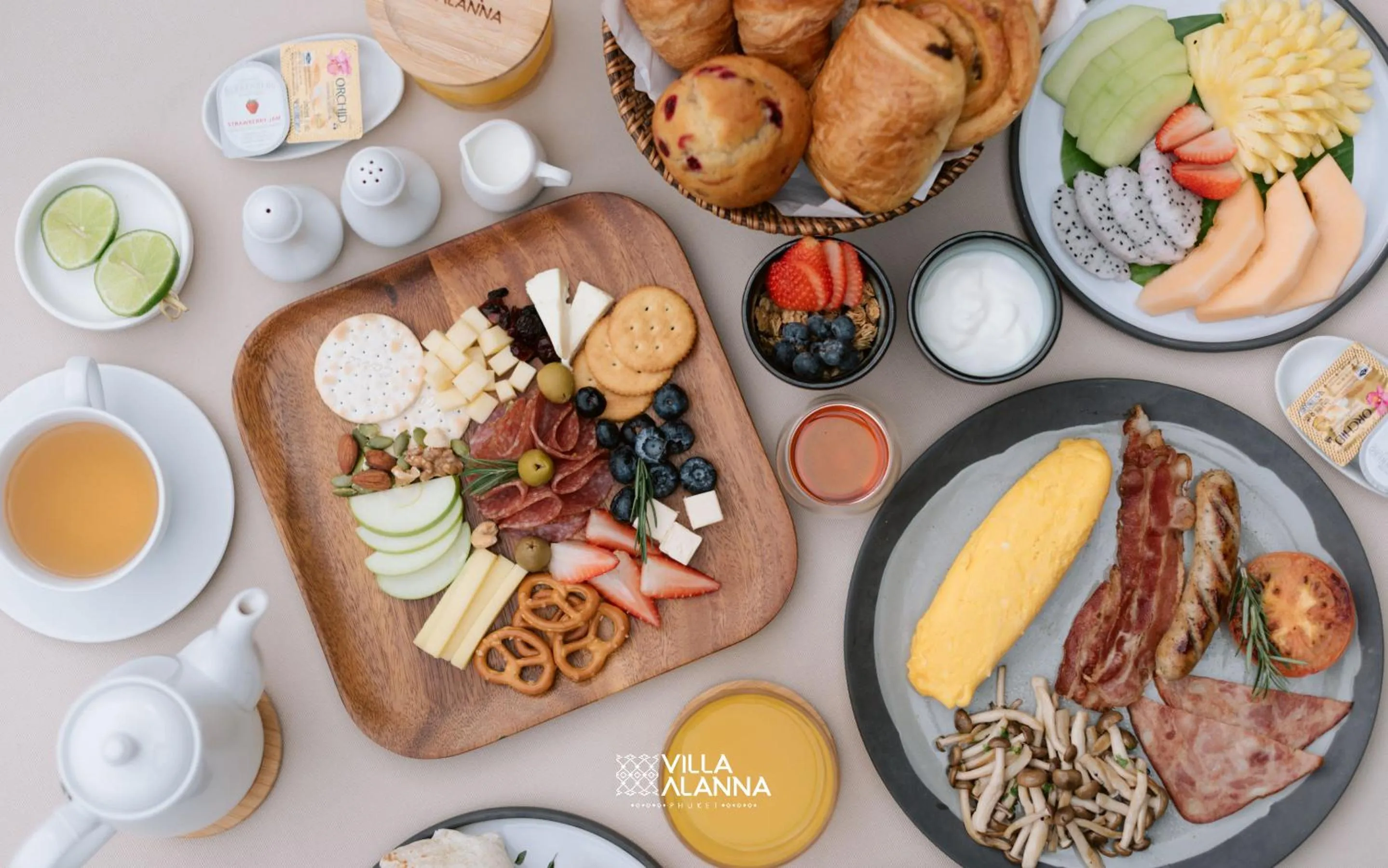 Breakfast in Villa Alanna Phuket