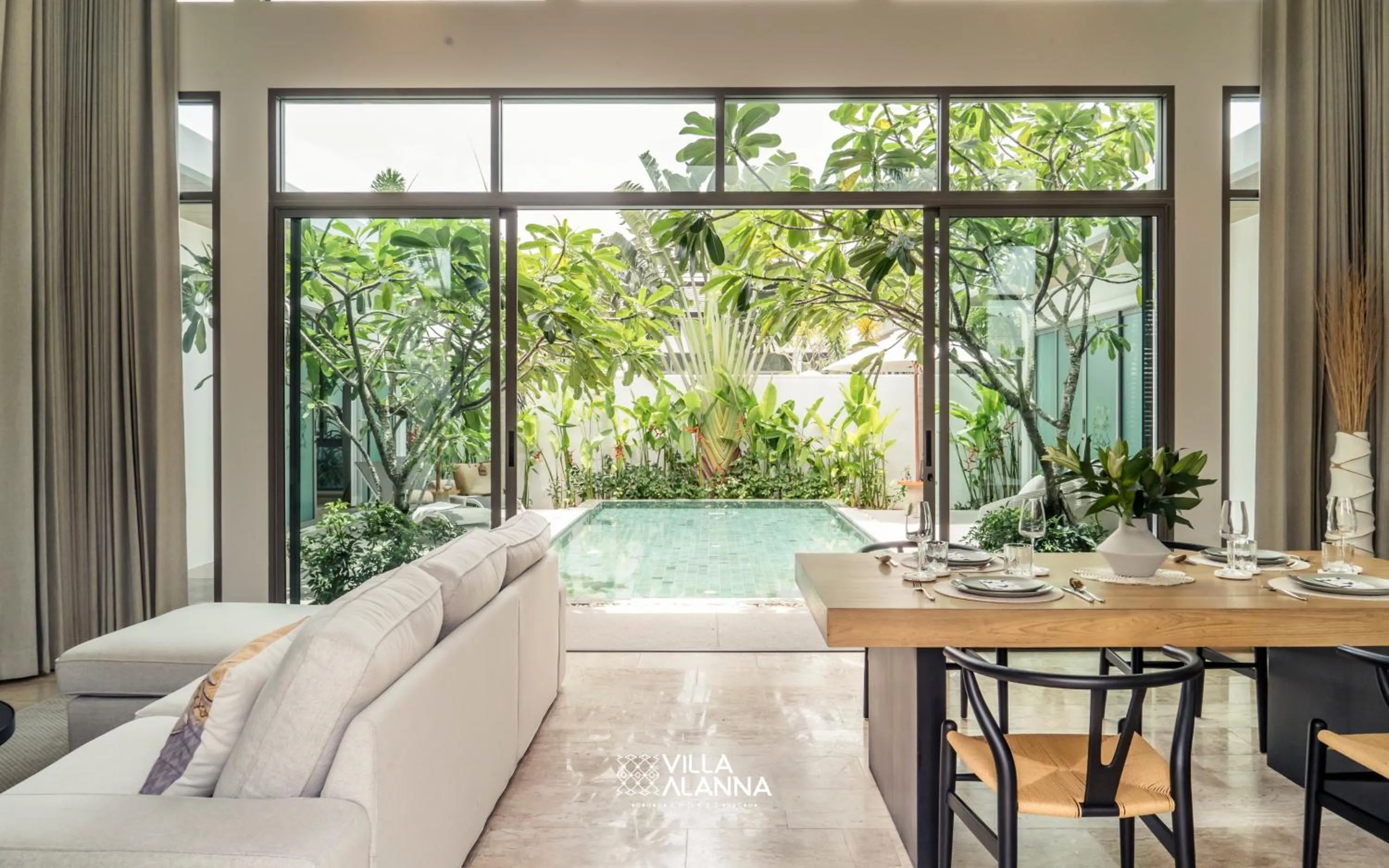 Living room in Villa Alanna Phuket