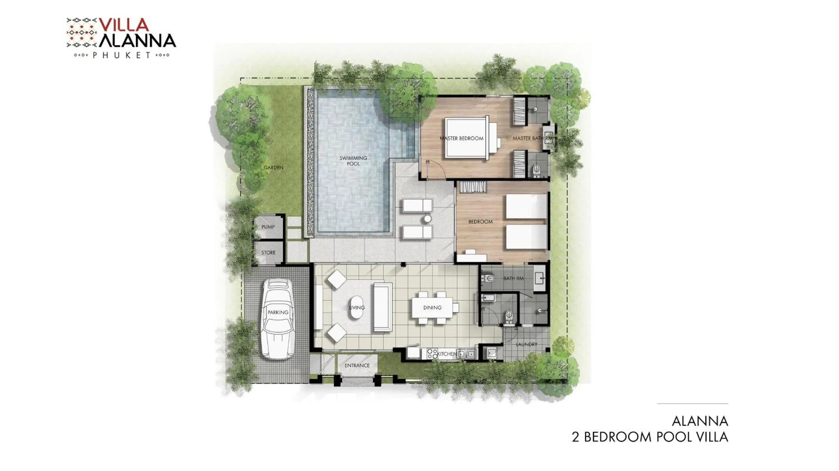 Bedroom in Villa Alanna Phuket